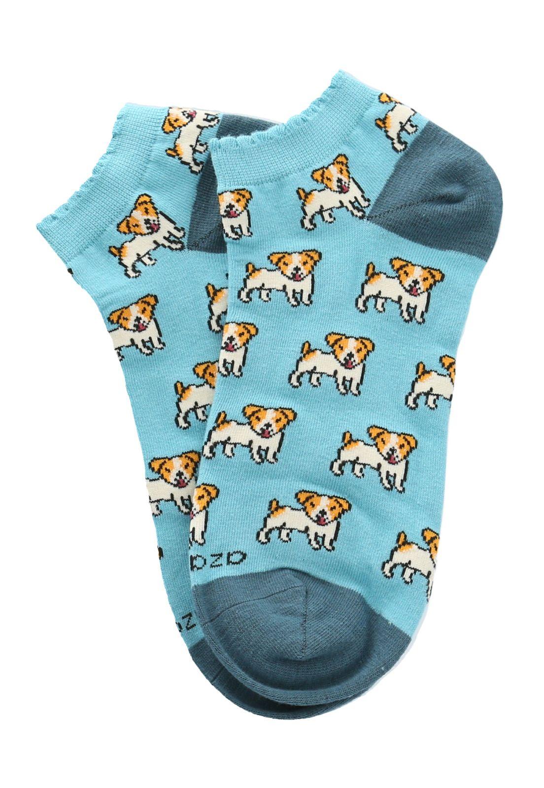 Calcetines  Ped St Dogs Mujer Azul-2