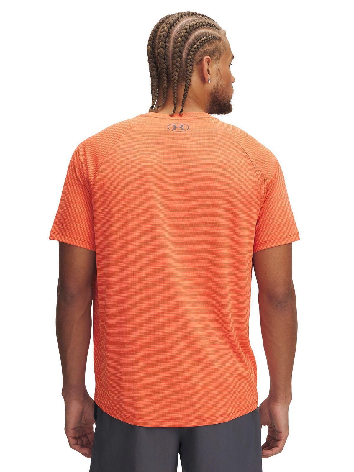 Polera Manga Corta UA Tech Hombre Naranja-1