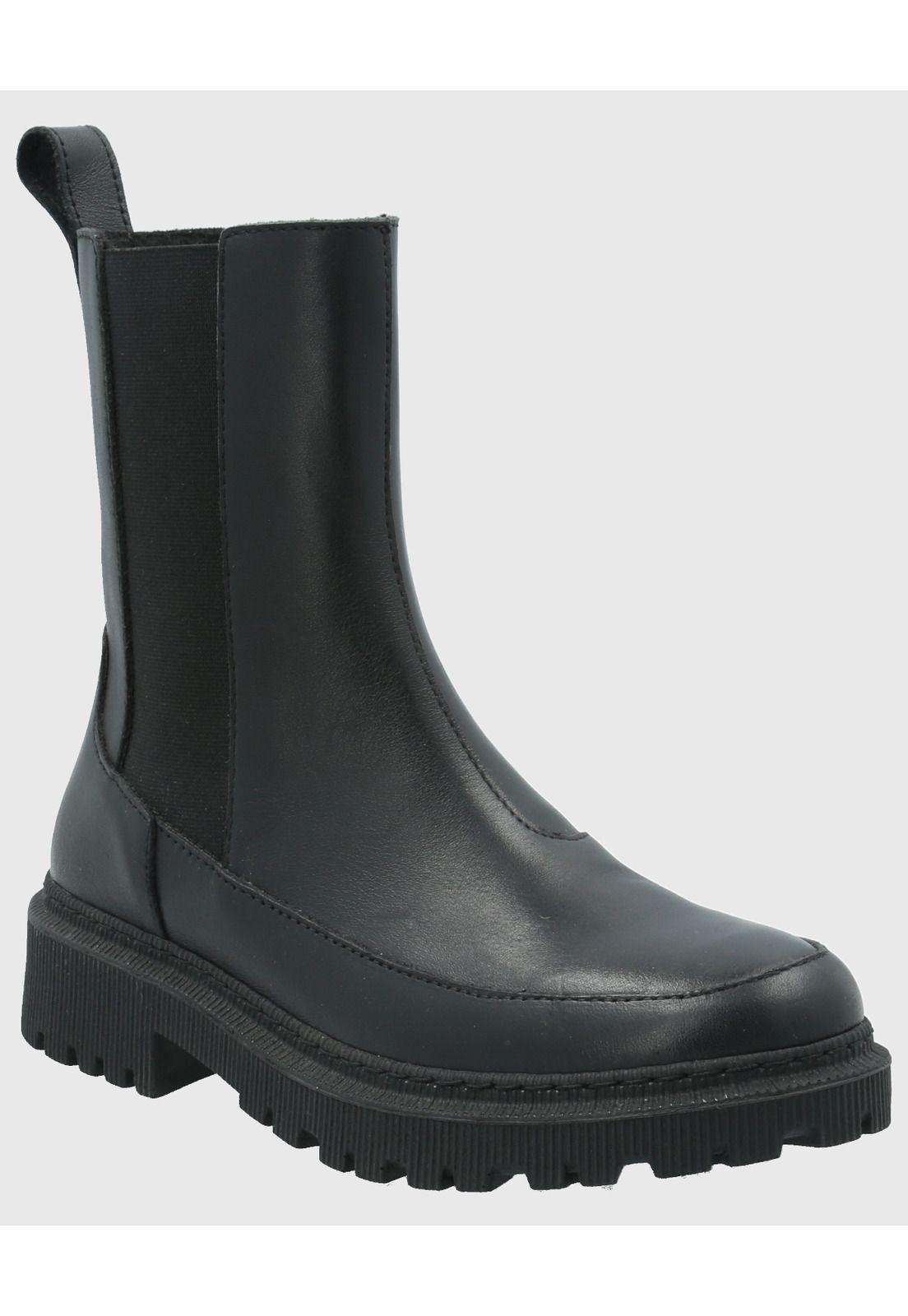 Botin Cuero Mujer Bibury Negro-0