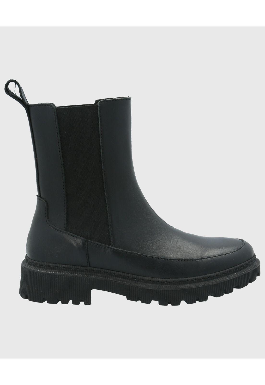 Botin Cuero Mujer Bibury Negro-1