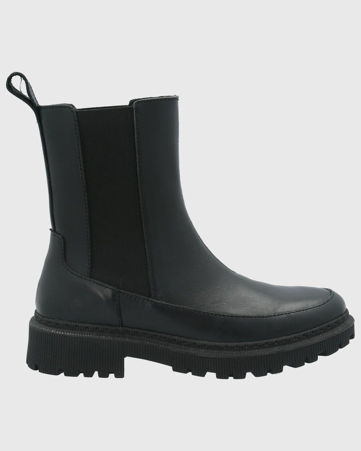 Botin Cuero Mujer Bibury Negro-1