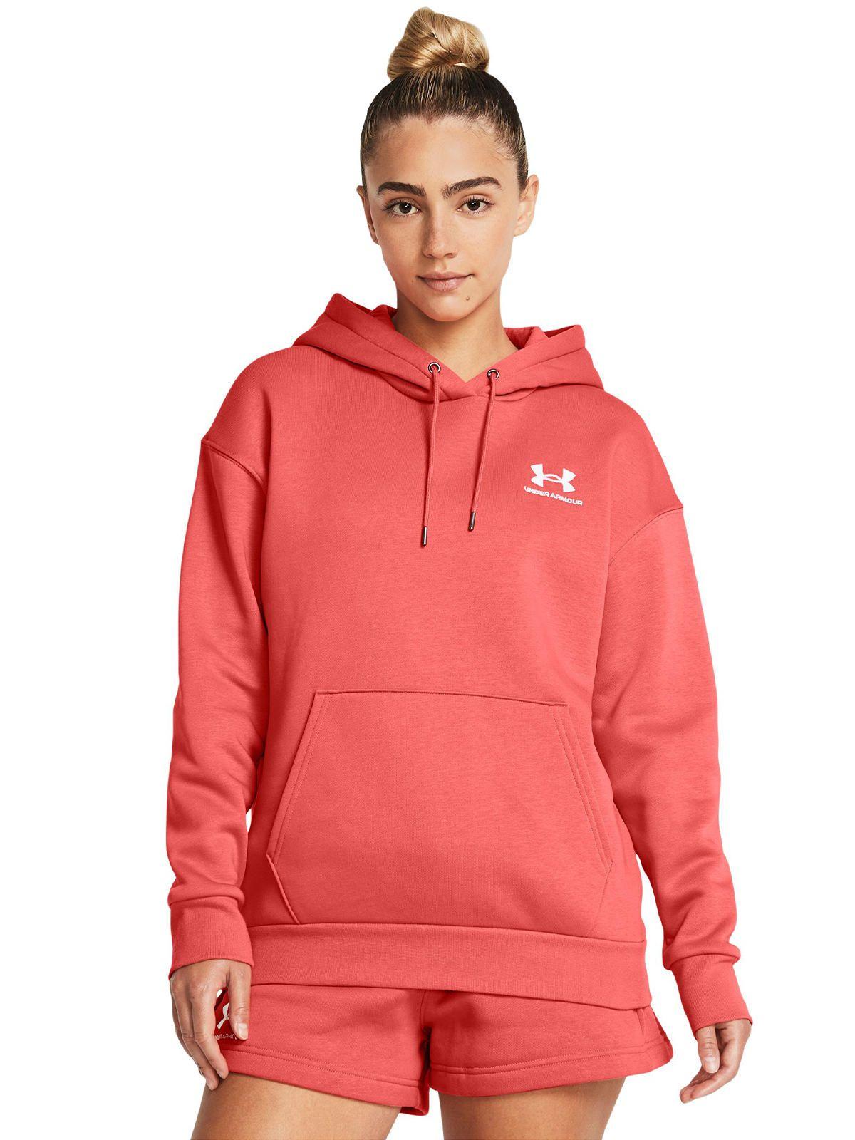 Polerón UA Essential para mujer Rosado-3