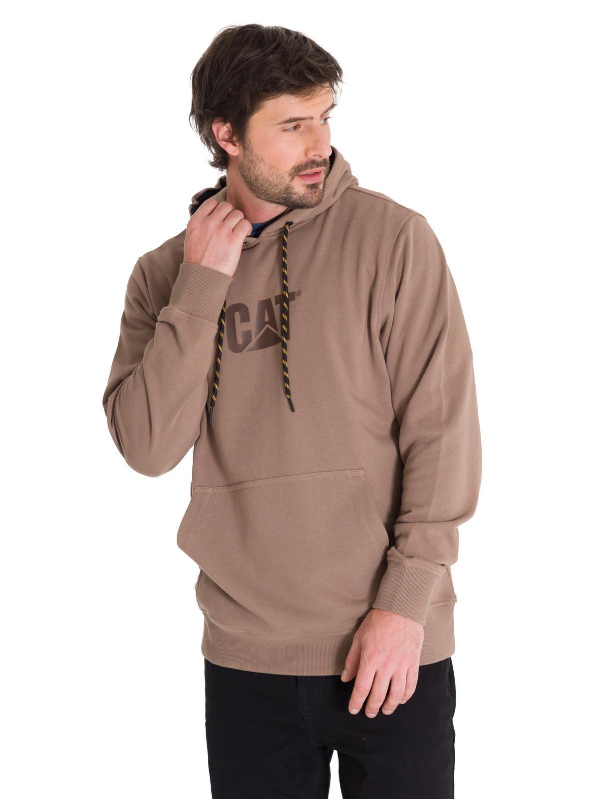 Polerón Premium Graphic Pullover Hombre Café Claro-0