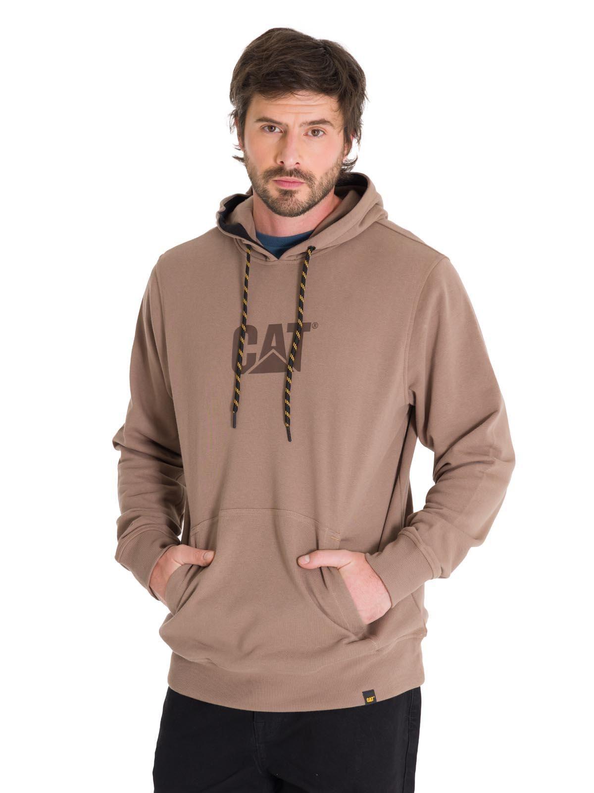 Polerón Premium Graphic Pullover Hombre Café Claro-1