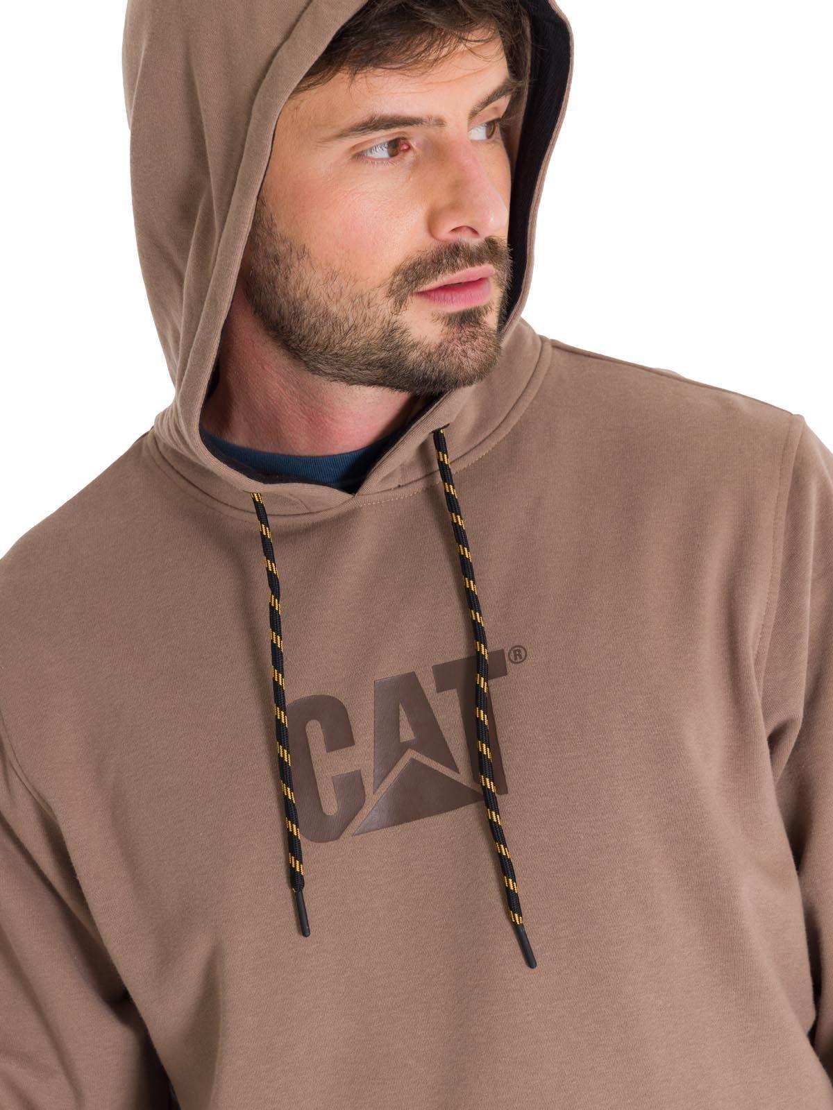 Polerón Premium Graphic Pullover Hombre Café Claro-4