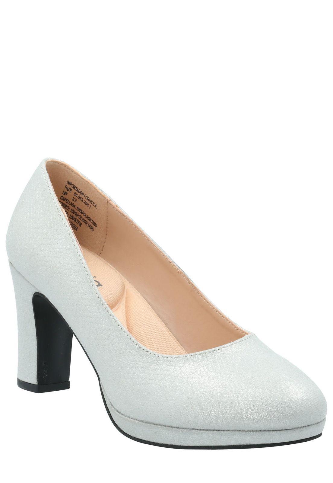 Zapato Mujer Azucena Plateado-0