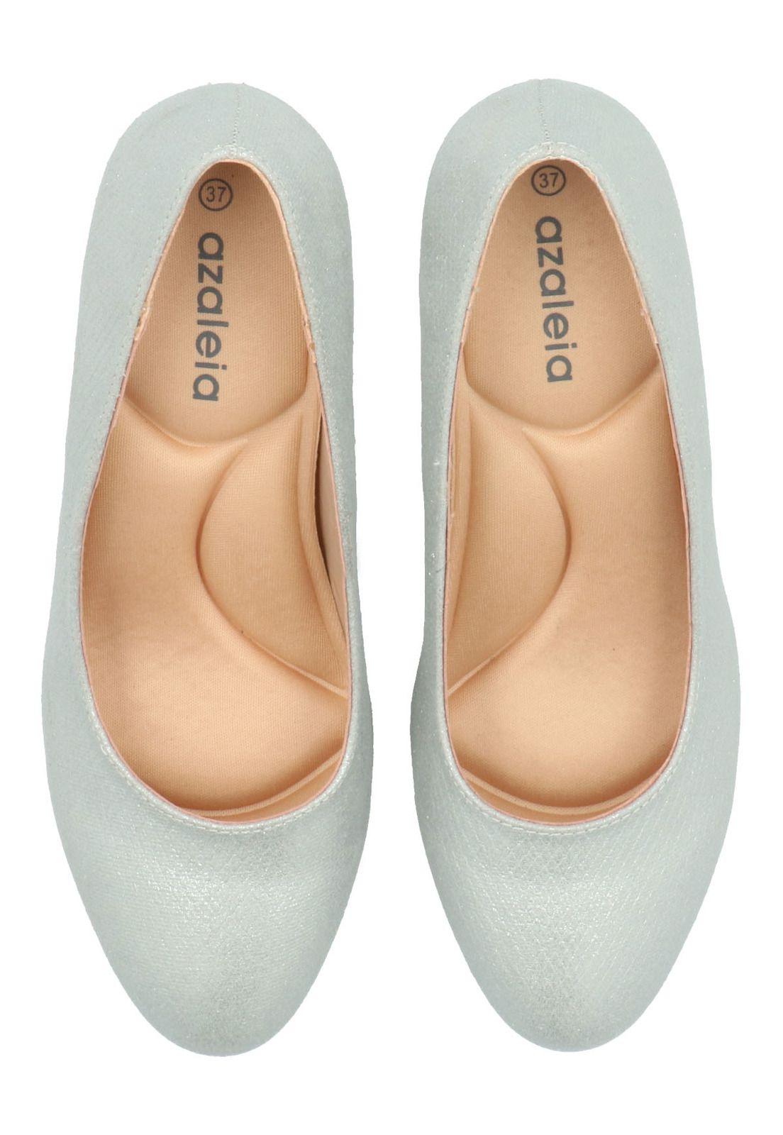 Zapato Mujer Azucena Plateado-7