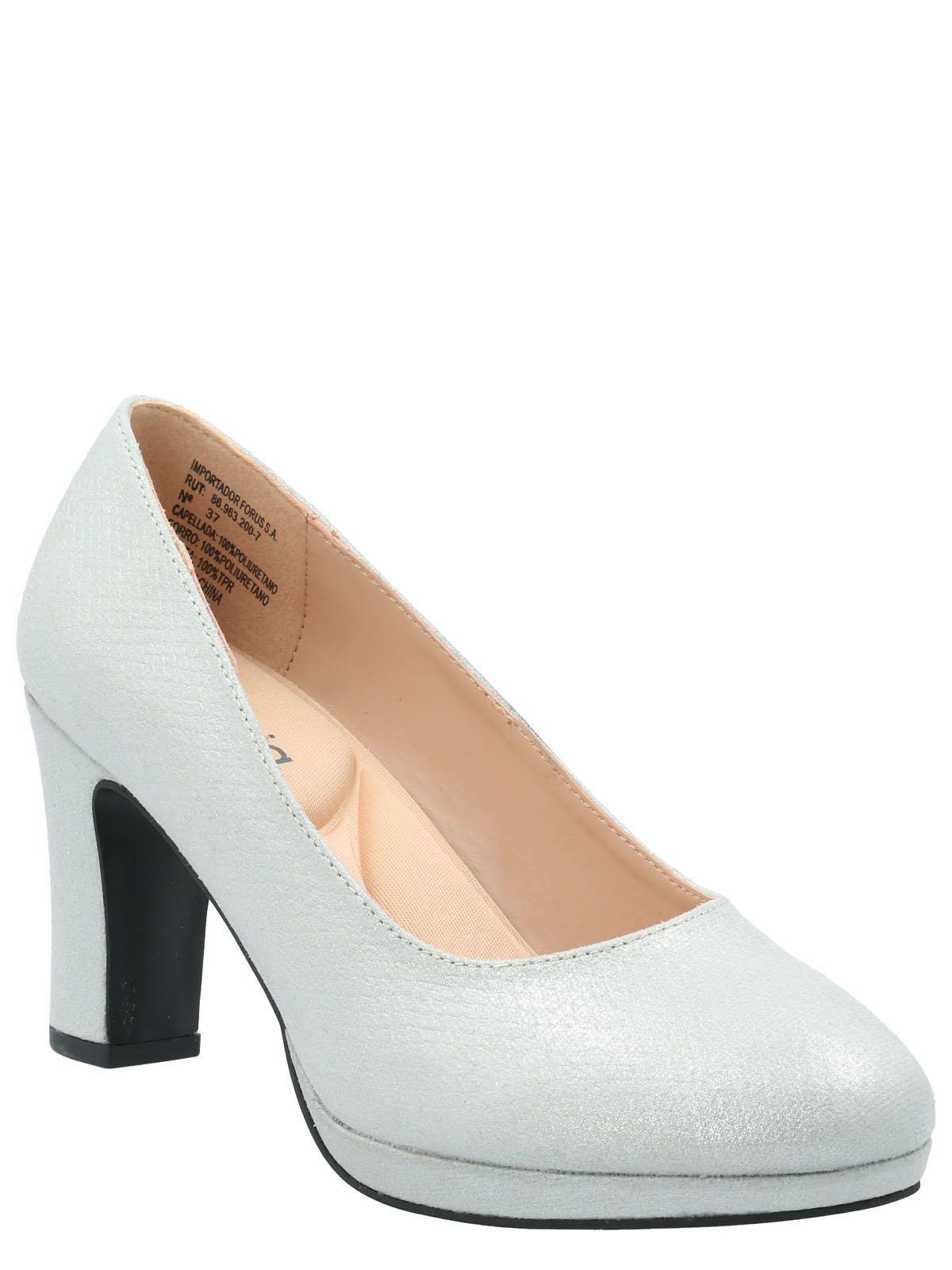 Zapato Mujer Azucena Plateado-0