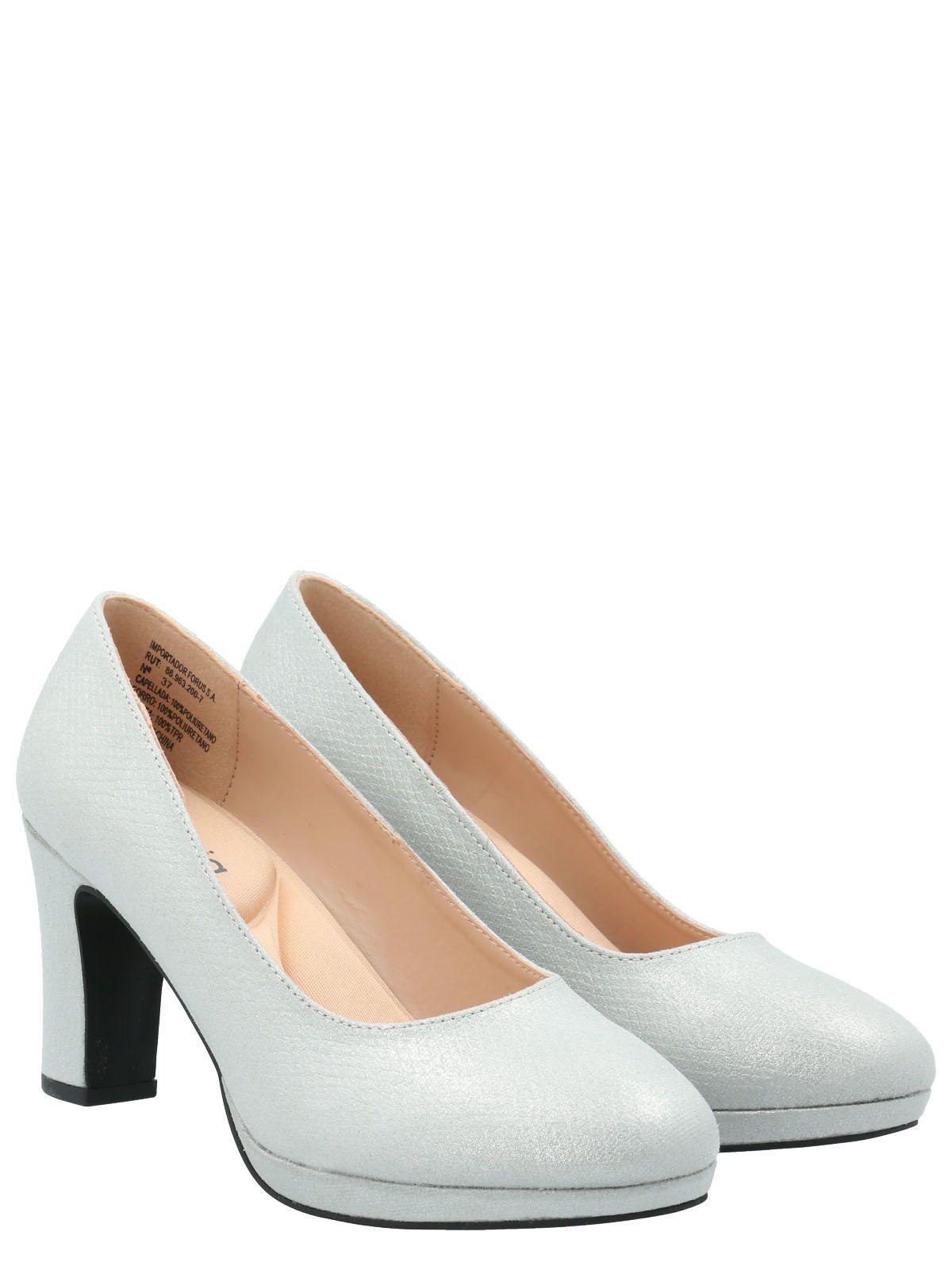 Zapato Mujer Azucena Plateado-8