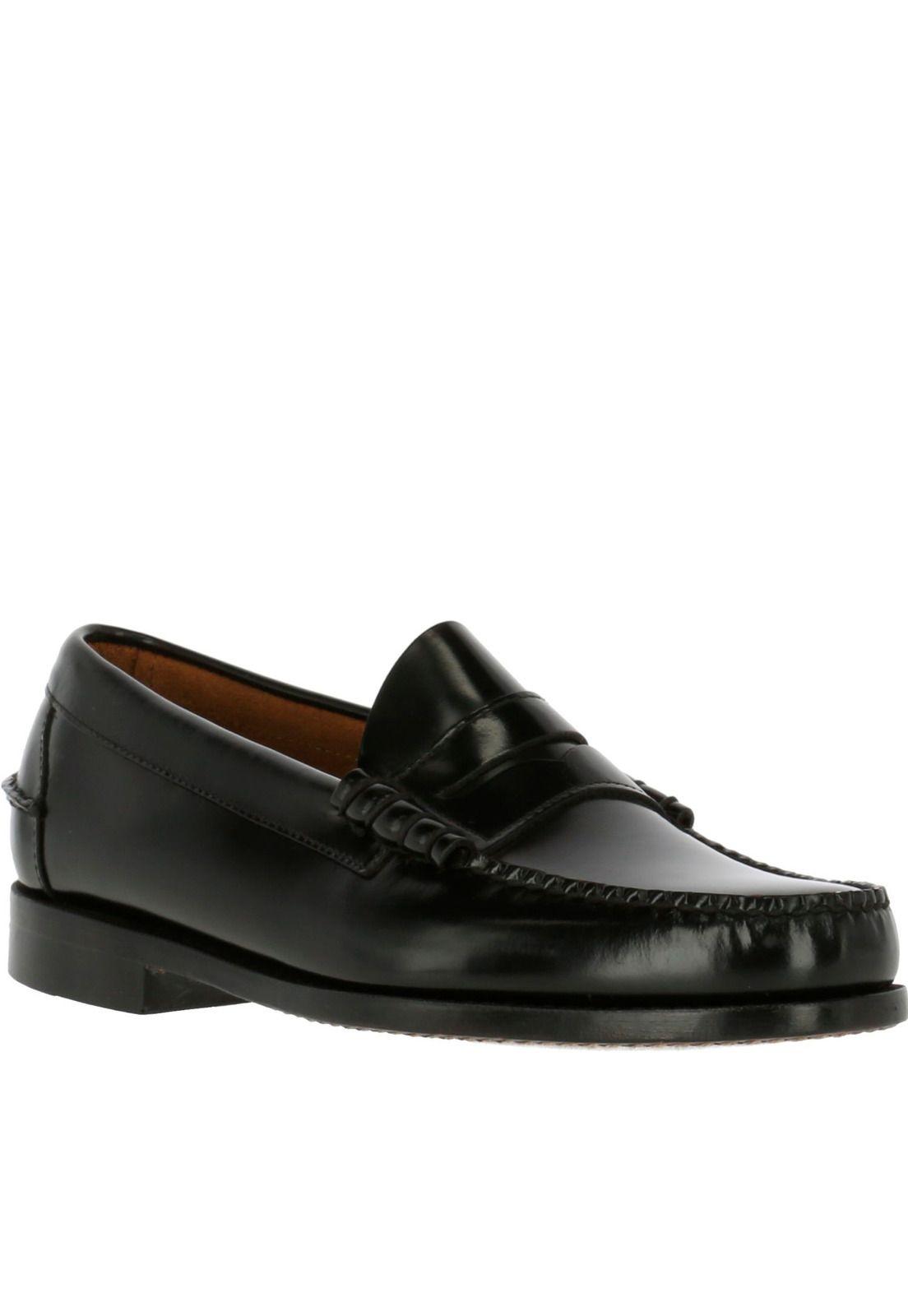 Mocasin Cuero Prada Negro-1