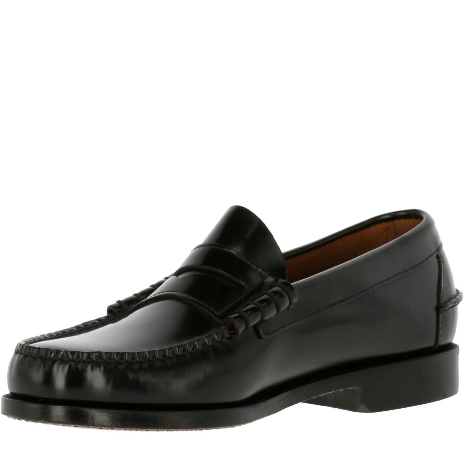 Mocasin Cuero Prada Negro-0