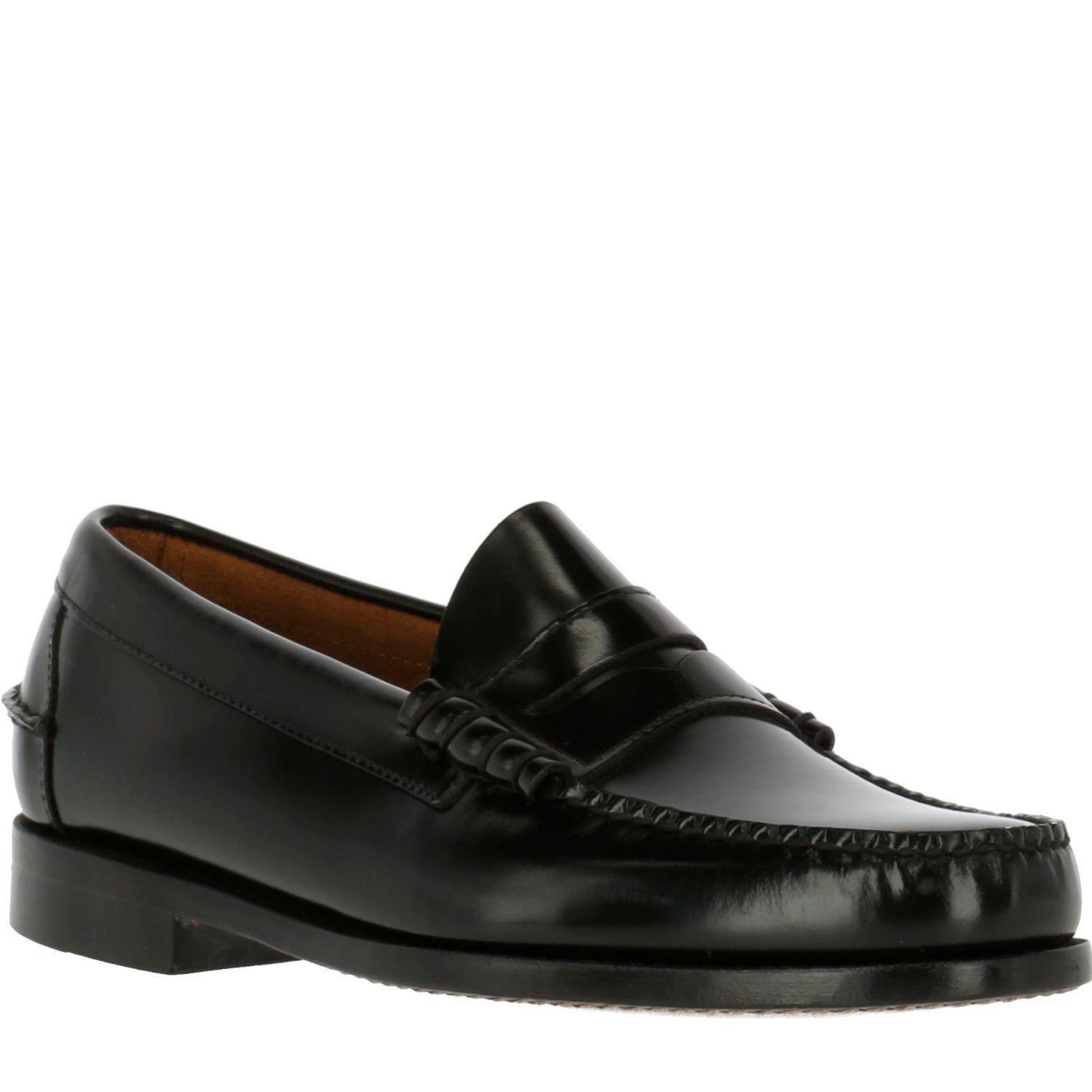Mocasin Cuero Prada Negro-1