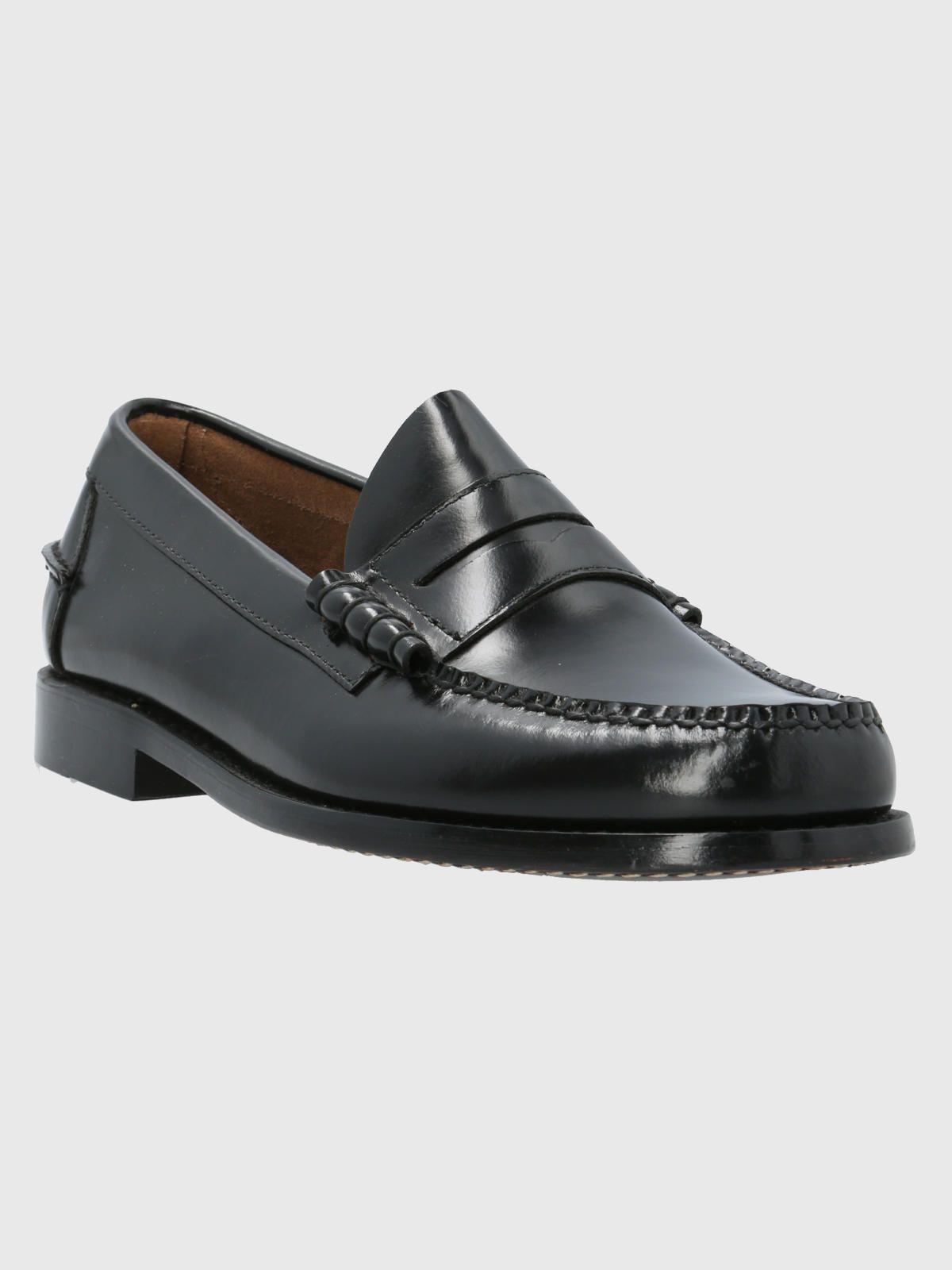 Mocasin Cuero Prada Negro-0