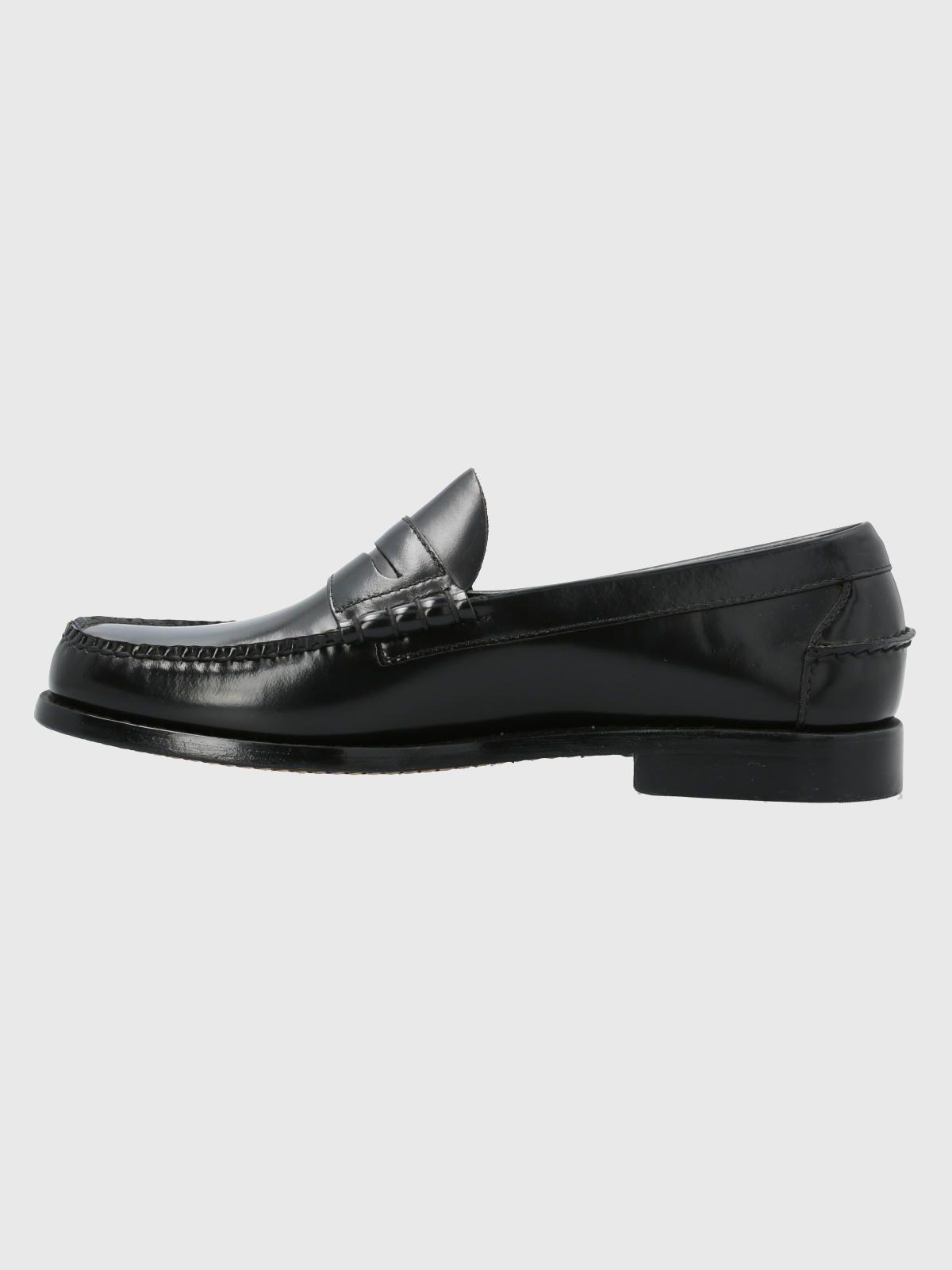 Mocasin Cuero Prada Negro-4