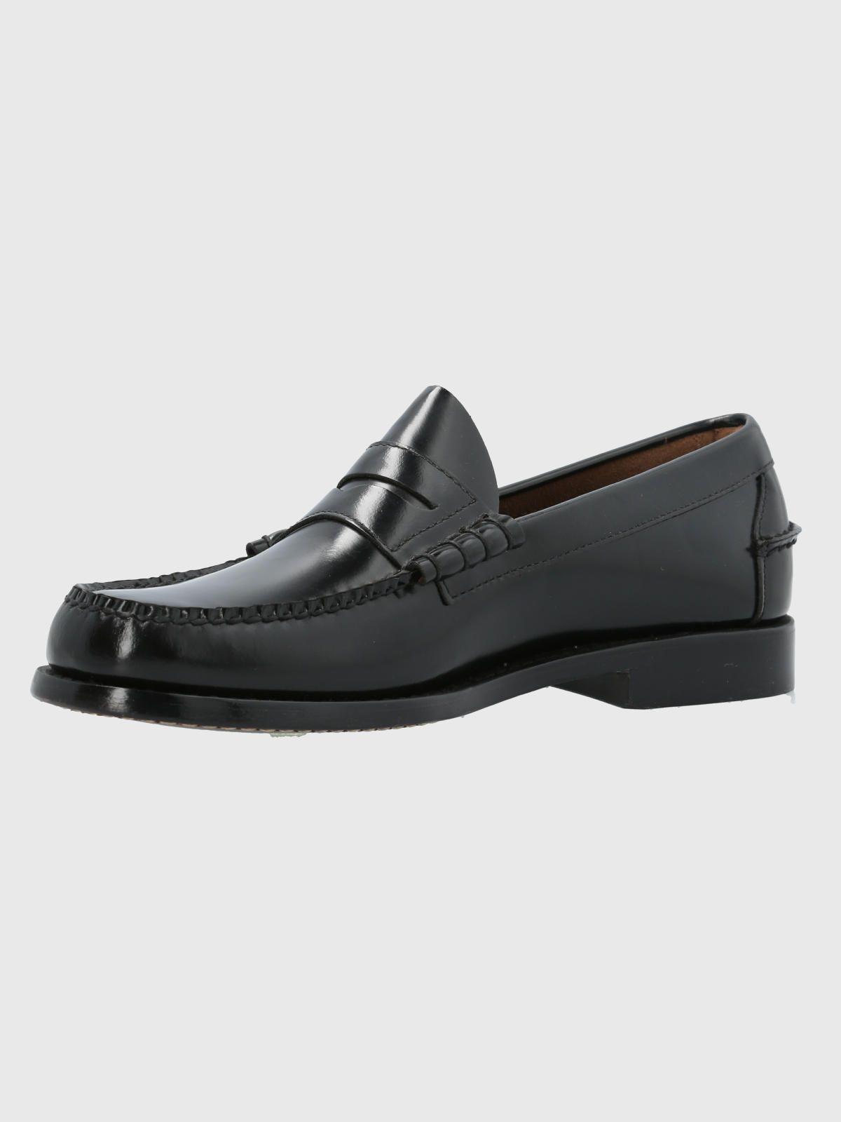 Mocasin Cuero Prada Negro-5