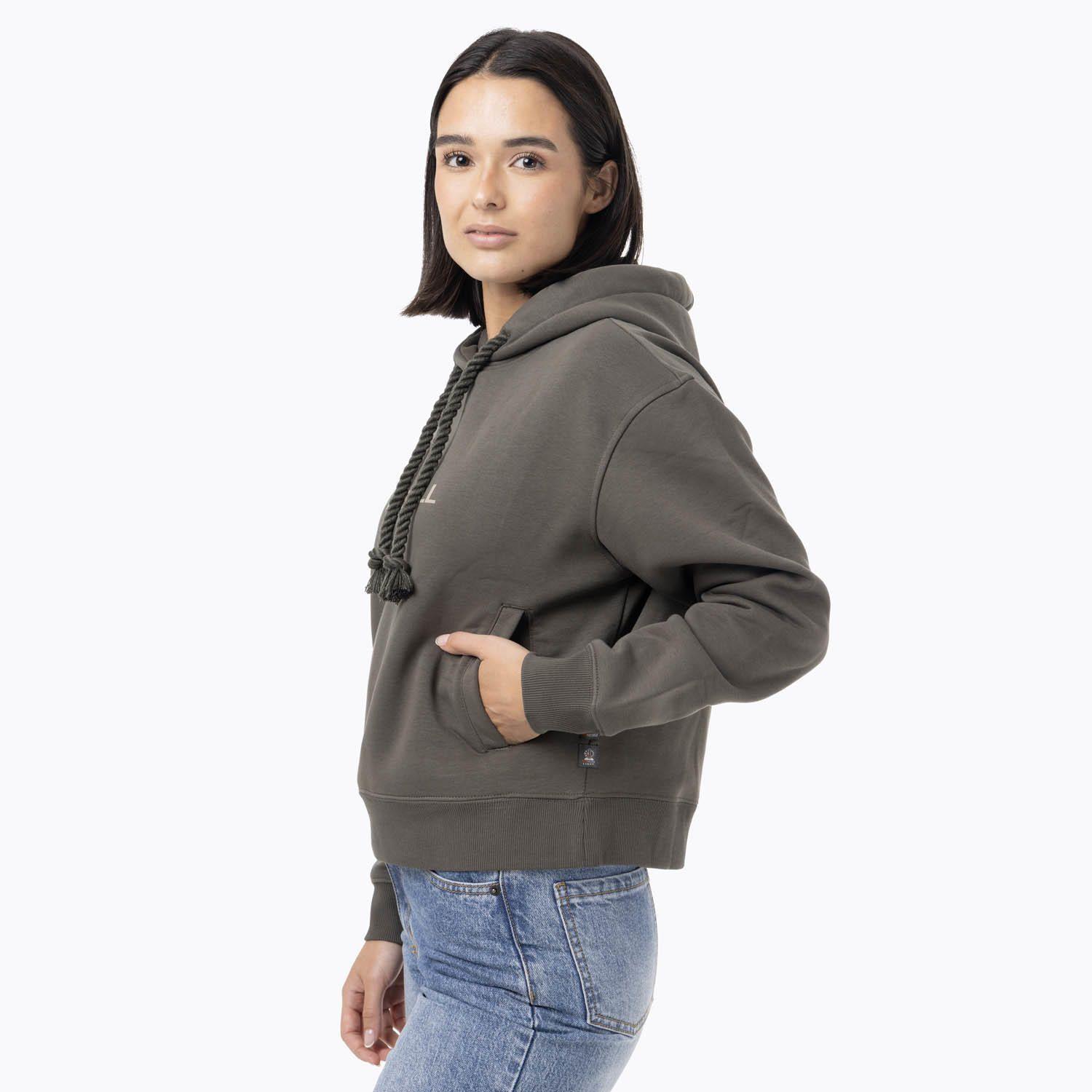 Polerón Mujer Logo Hoodie Verde-4
