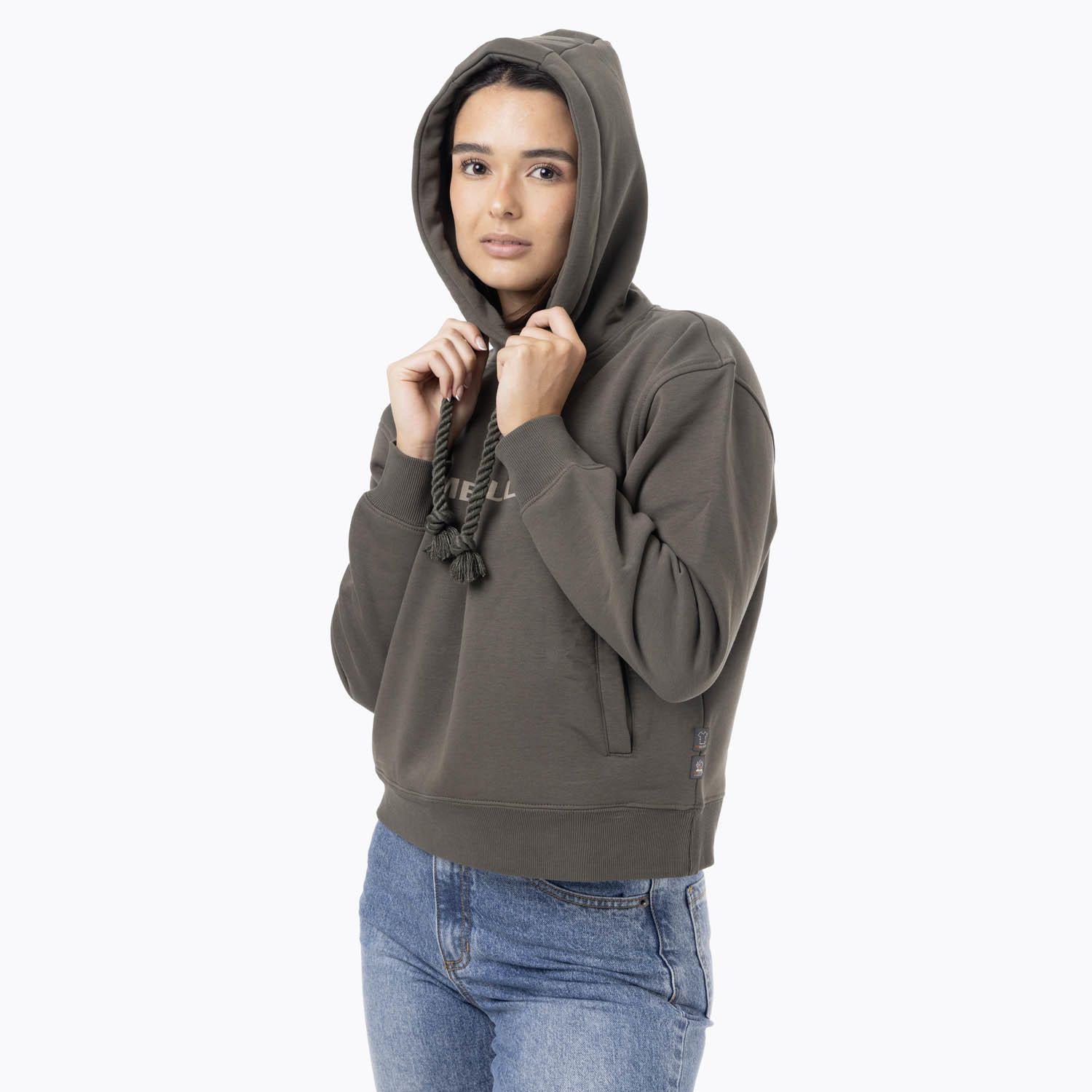 Polerón Mujer Logo Hoodie Verde-5