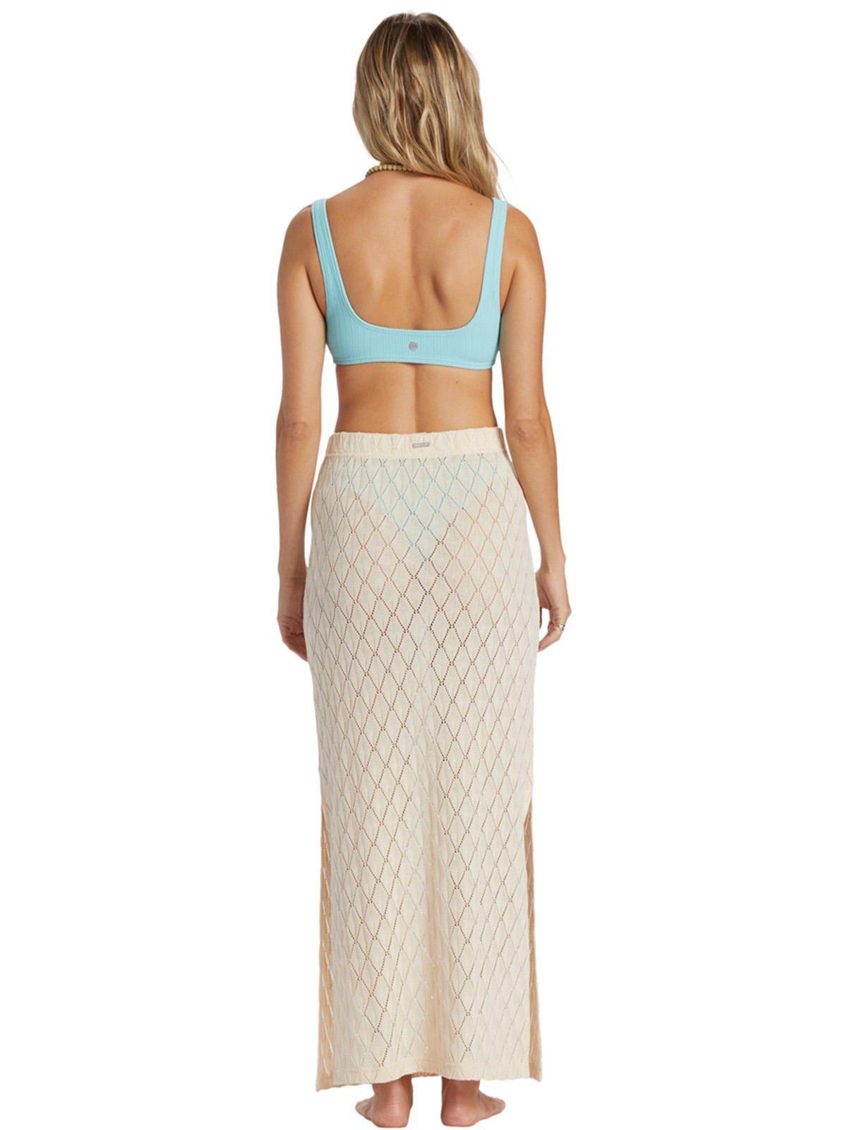 Falda Mujer Sun Dazed Crochet Crema-2