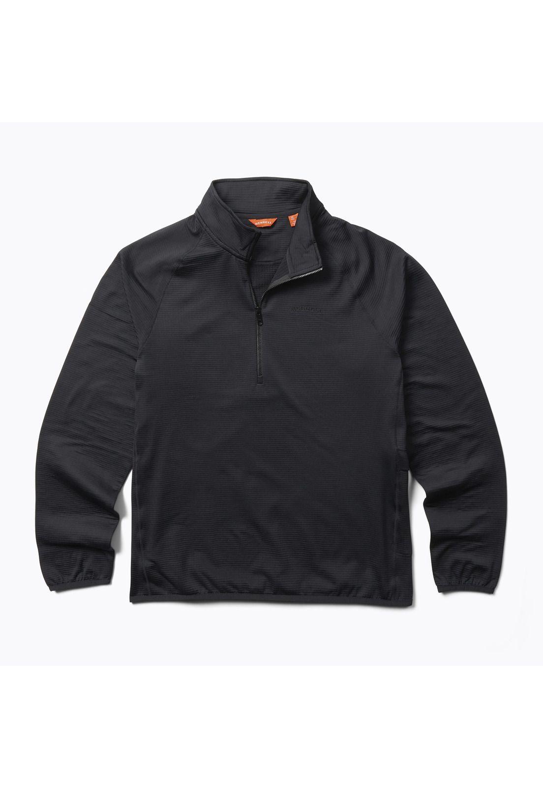 Polerón Hombre Geotex 1/4 Zip Negro-0