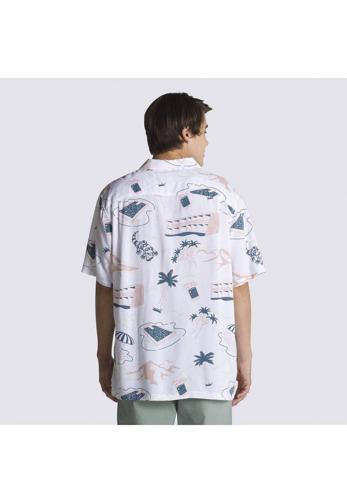 Polera Manga Corta Scenic Ss Shirt Blanco Hombre-1