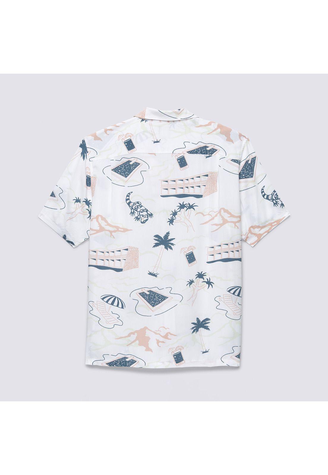 Polera Manga Corta Scenic Ss Shirt Blanco Hombre-6