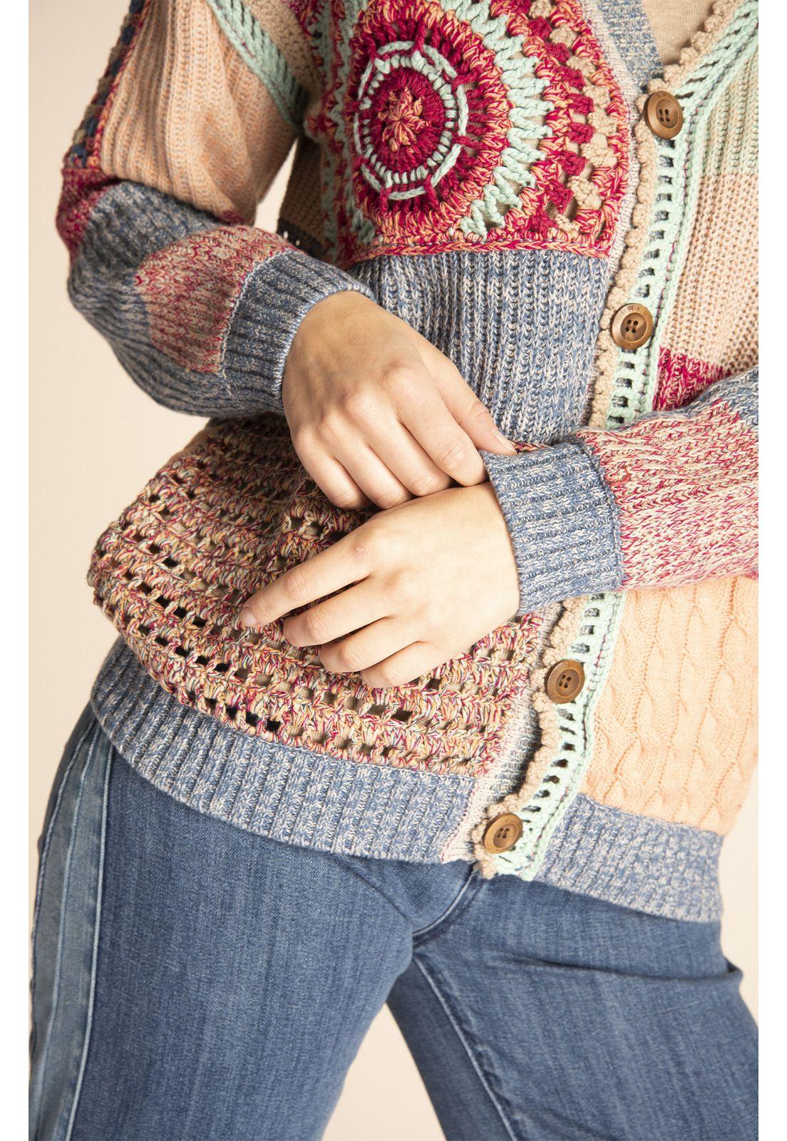 Polerón Mujer Ambar Multicolor-5