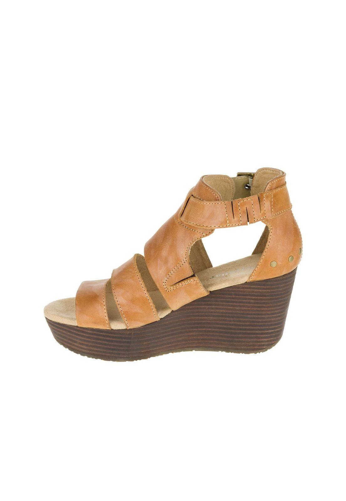 Sandalia Mujer Casual Destry Camel-2
