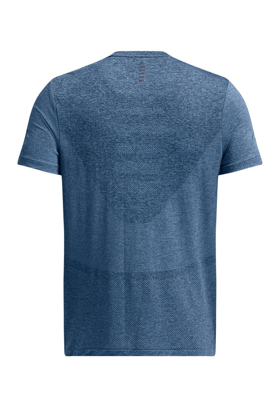 Polera manga crta Smlss Stride hombre Azul-1