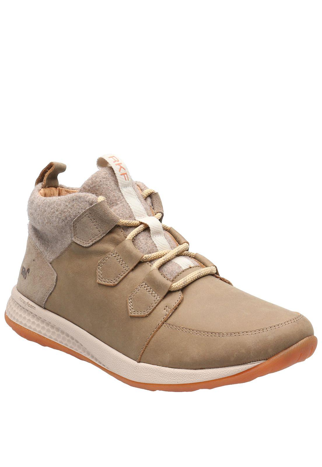 Botín Cuero Mujer Esti Hi Café Claro-1