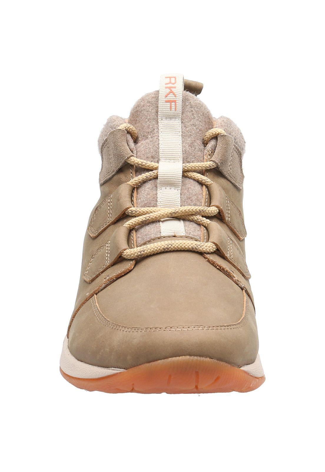 Botín Cuero Mujer Esti Hi Café Claro-3