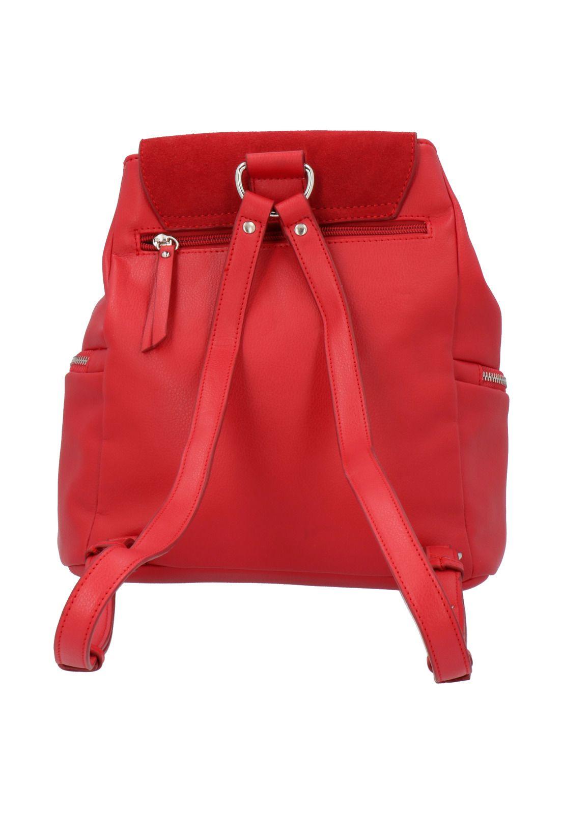 Mochila Cuir Back Rojo Mujer-2