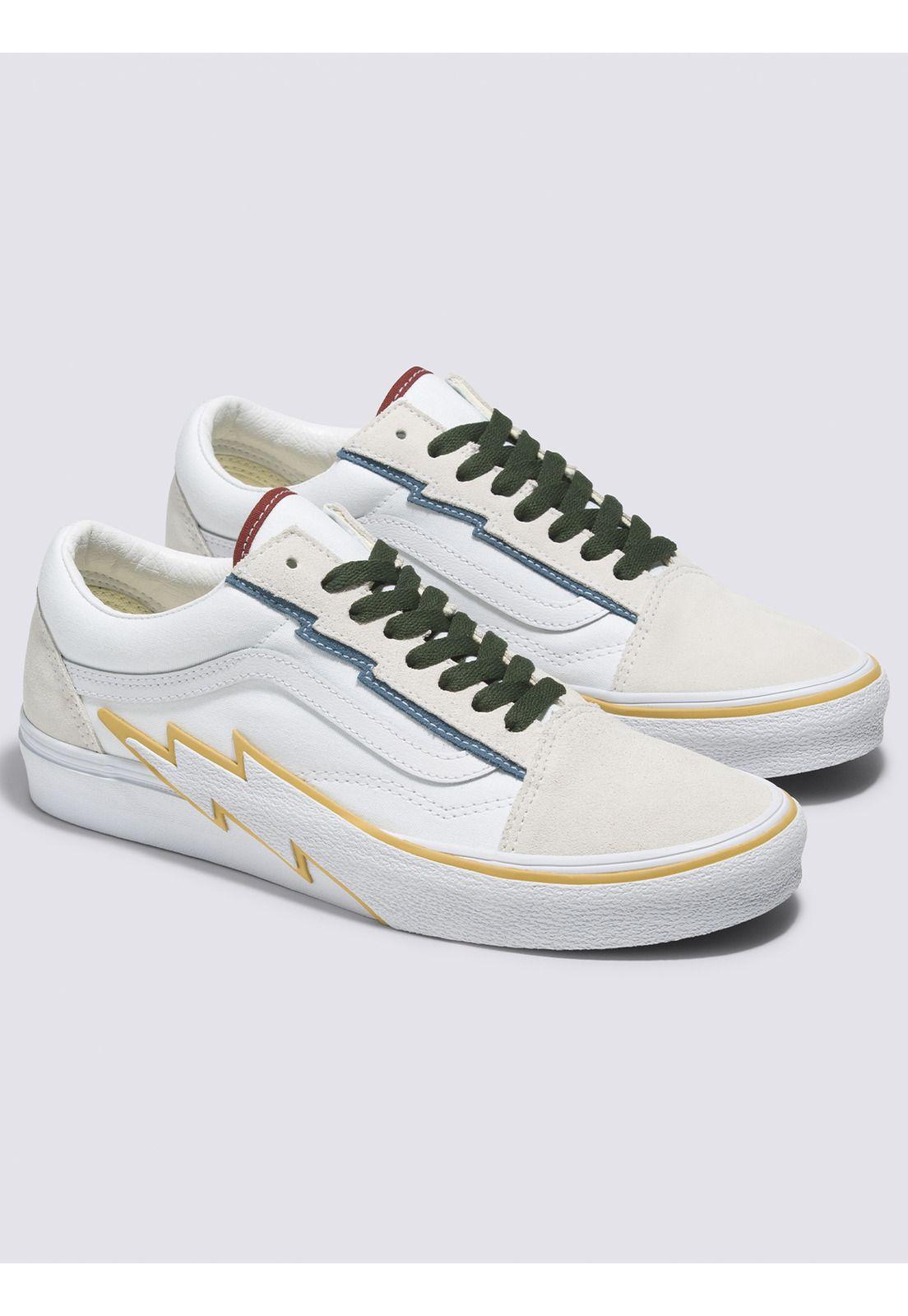 Zapatilla Old Skool Bolt Blanco Unisex-0