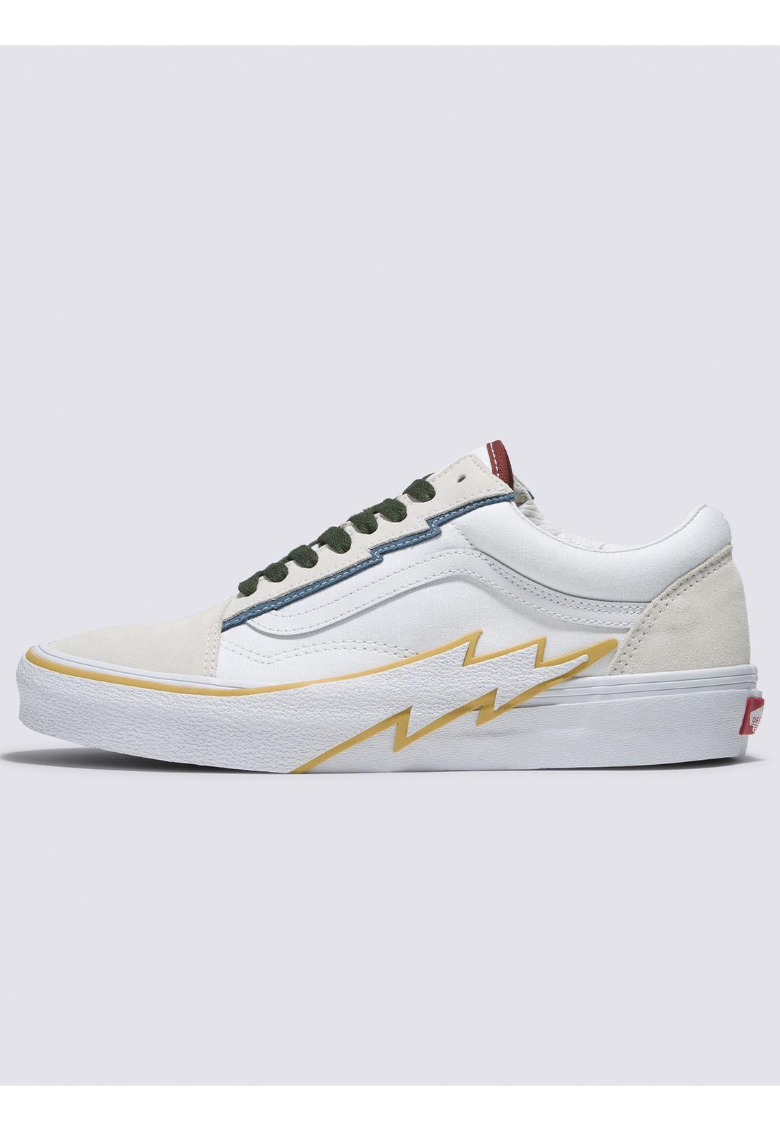 Zapatilla Old Skool Bolt Blanco Unisex-3