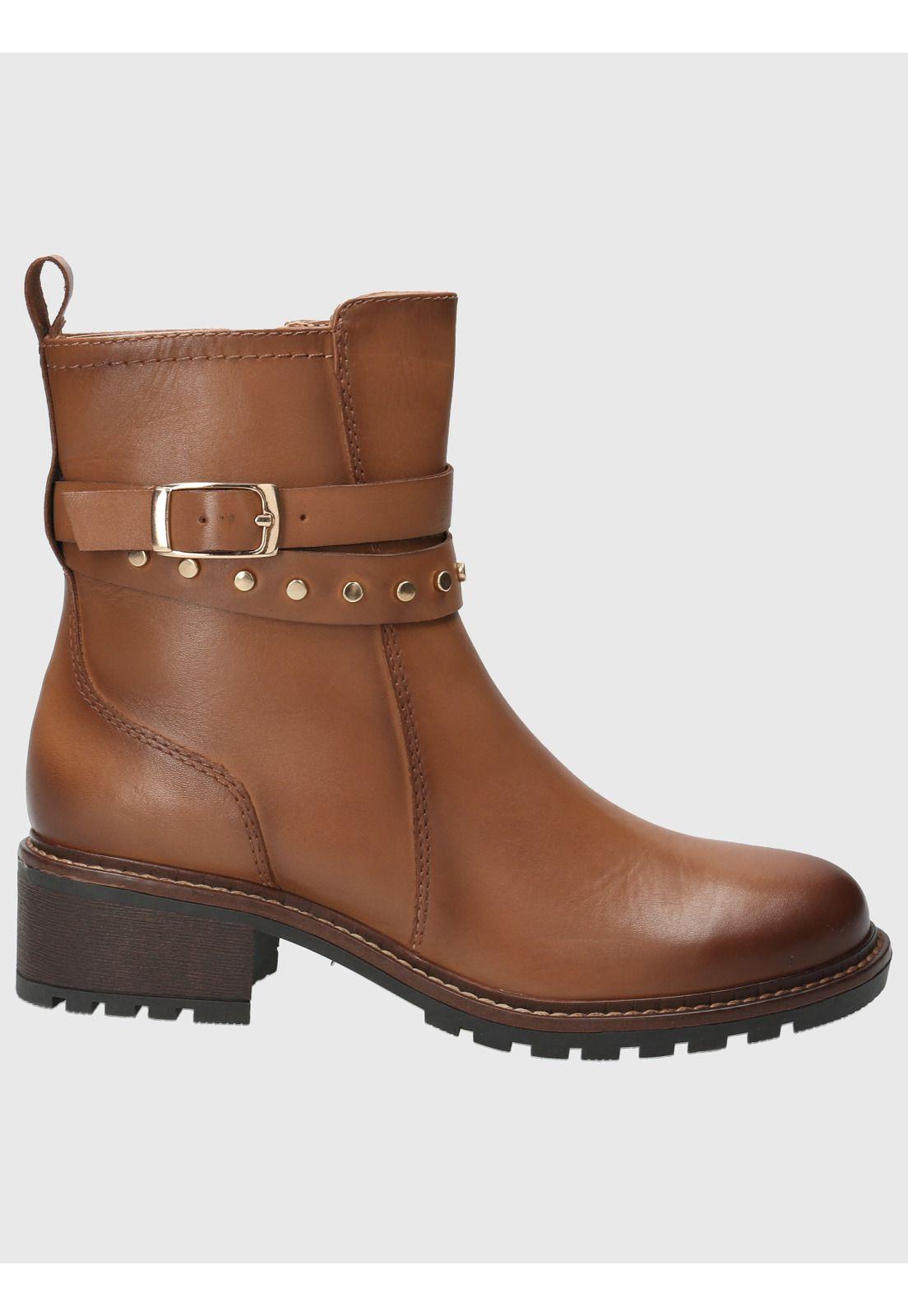 Botin Cuero Mujer Mitre Café-1