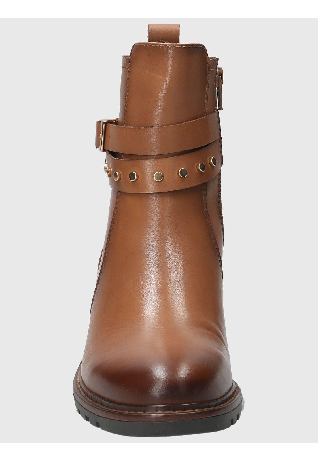 Botin Cuero Mujer Mitre Café-3