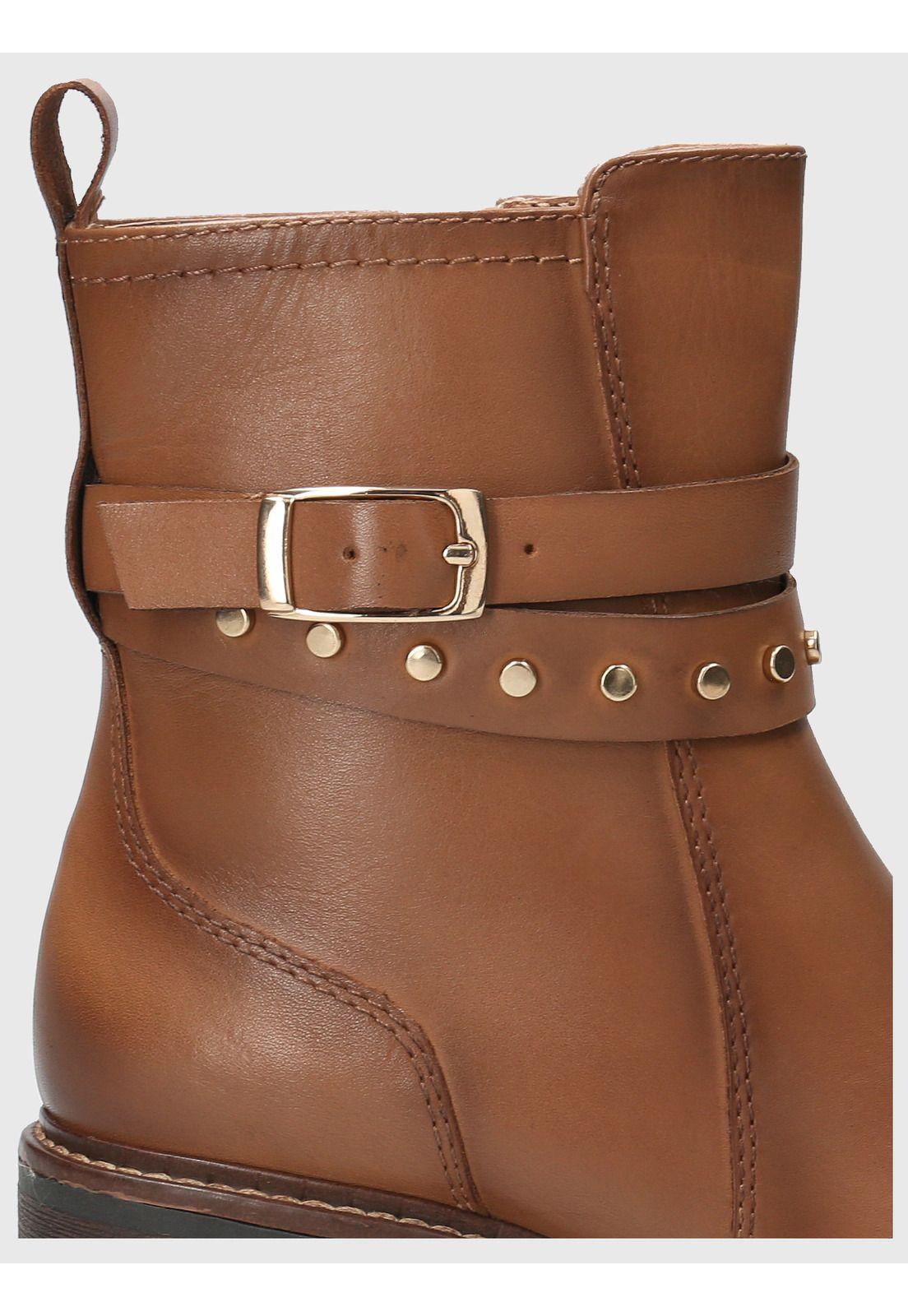 Botin Cuero Mujer Mitre Café-7
