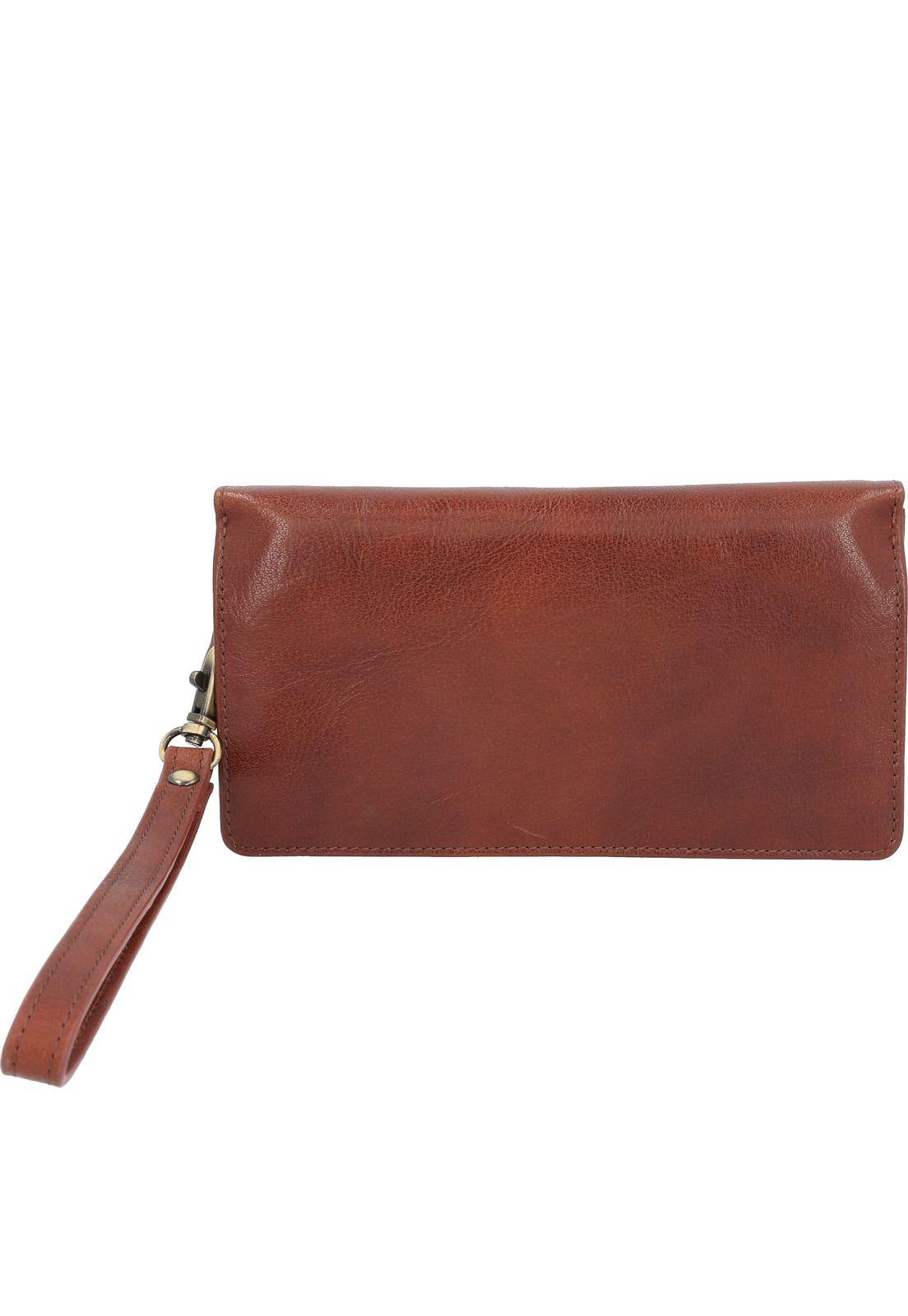 Billetera Cuero Mujer Vin Jawa Zip Café-1