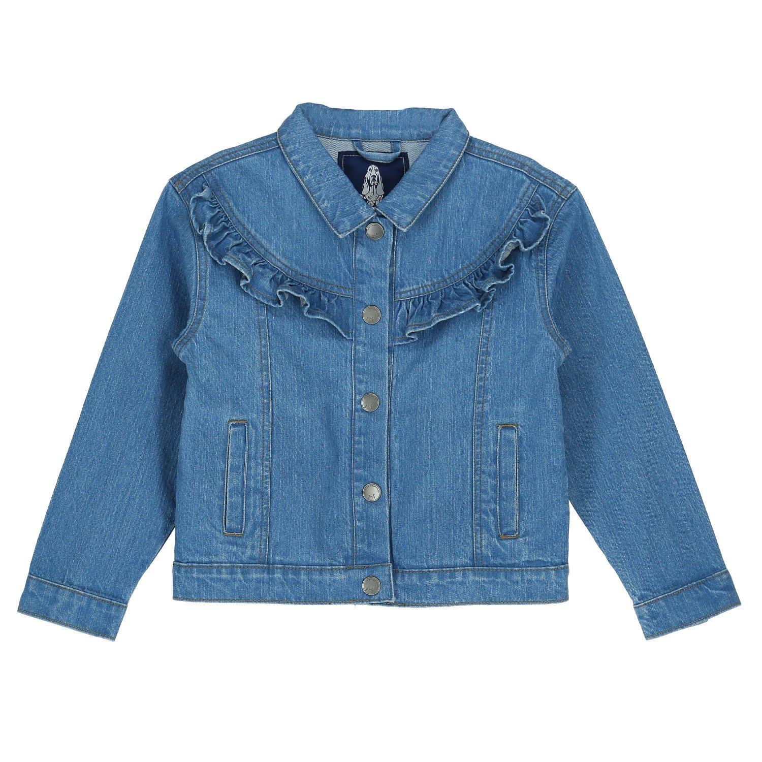 Chaqueta Niña Ruffles Denim-0