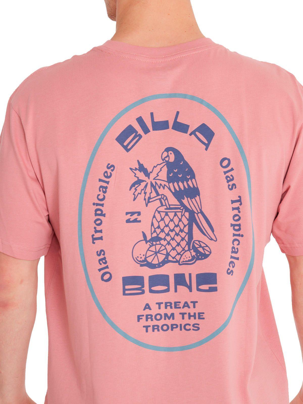 Polera Hombre Tropicales Rosado-4