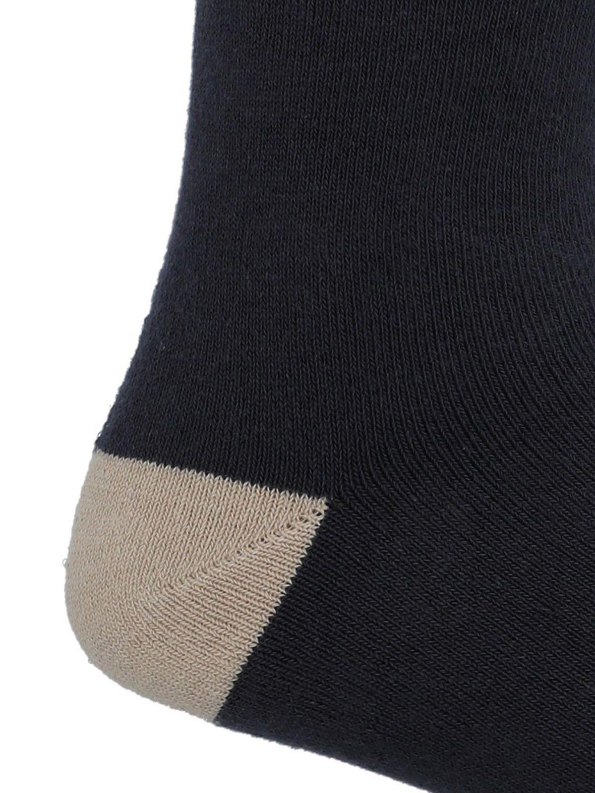 Calcetín Algodón Hombre Heavy Stripe Azul Oscuro-1