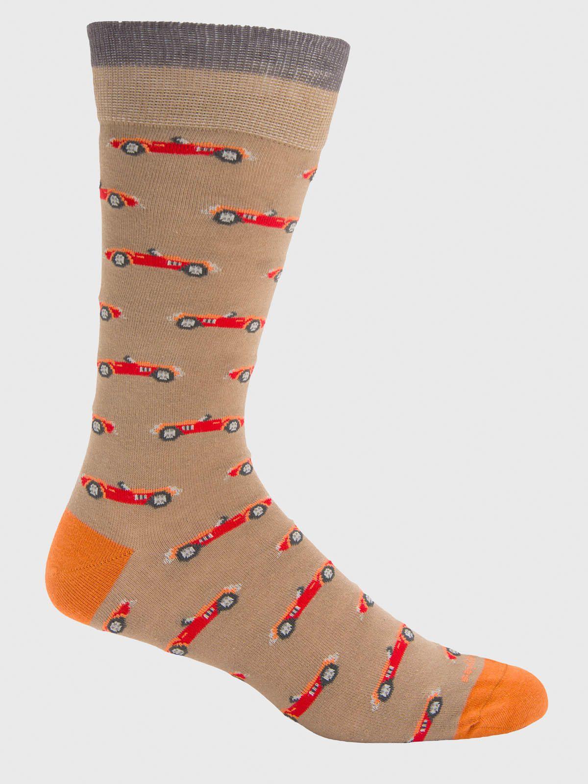 Calcetin Algodón Hombre Convertible Beige-0