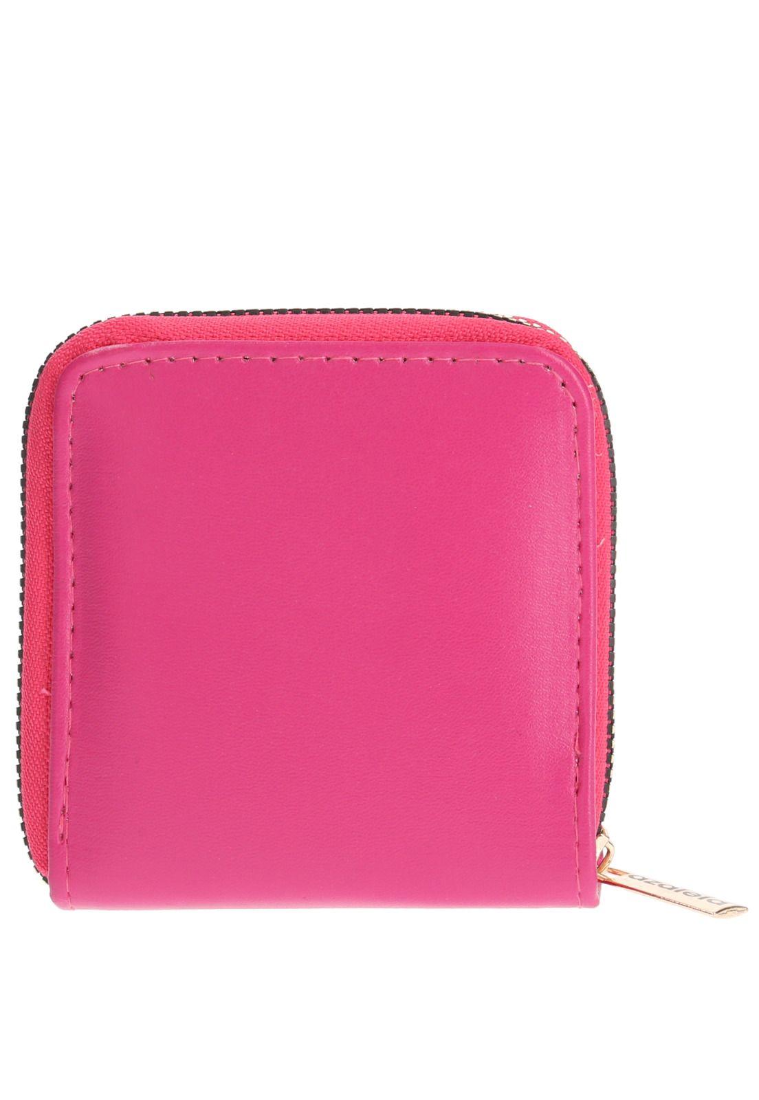 Billetera Casual Color Wallet Rosado Mujer-2