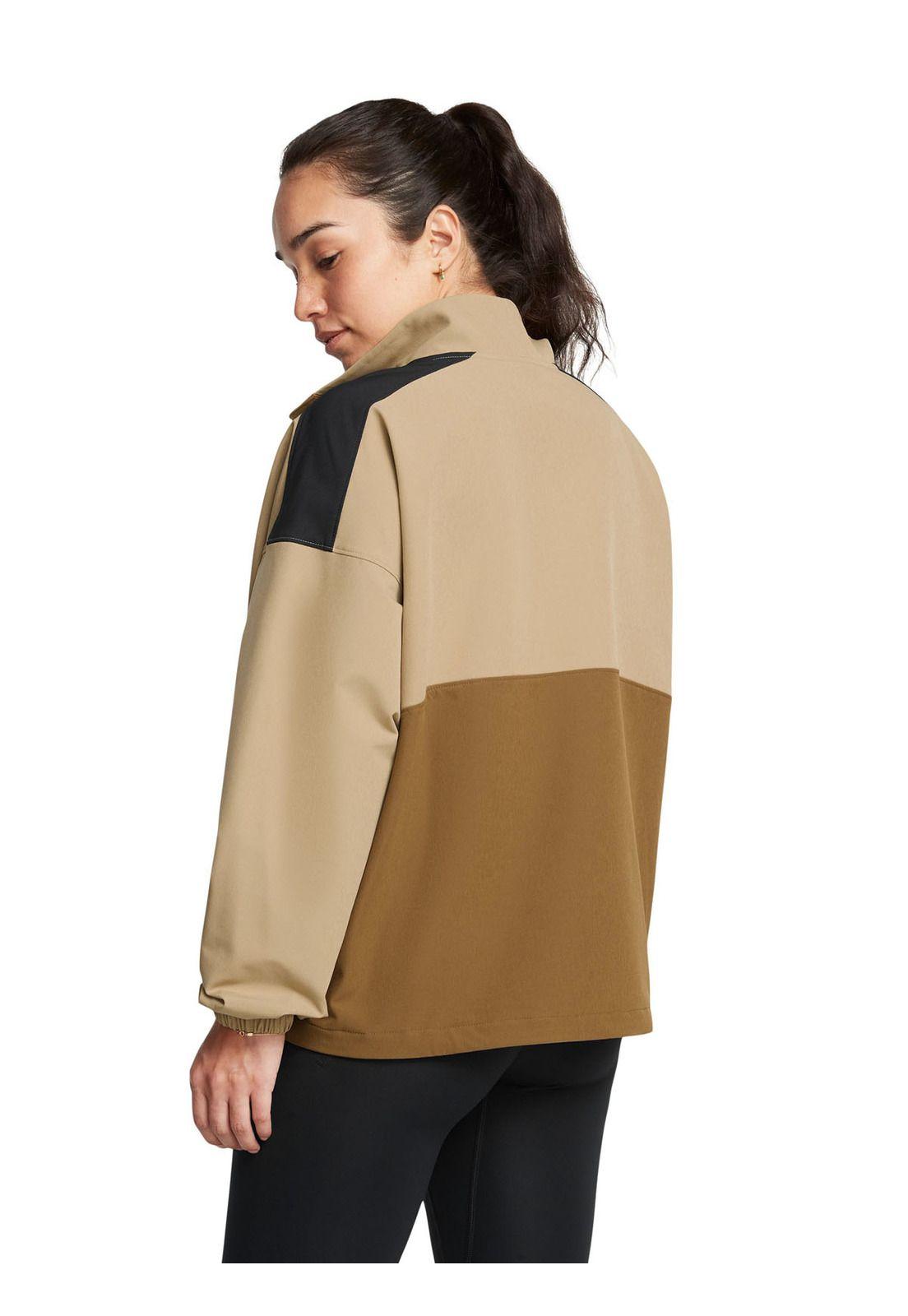 Polerón UA ArmourSport para mujer Café-1