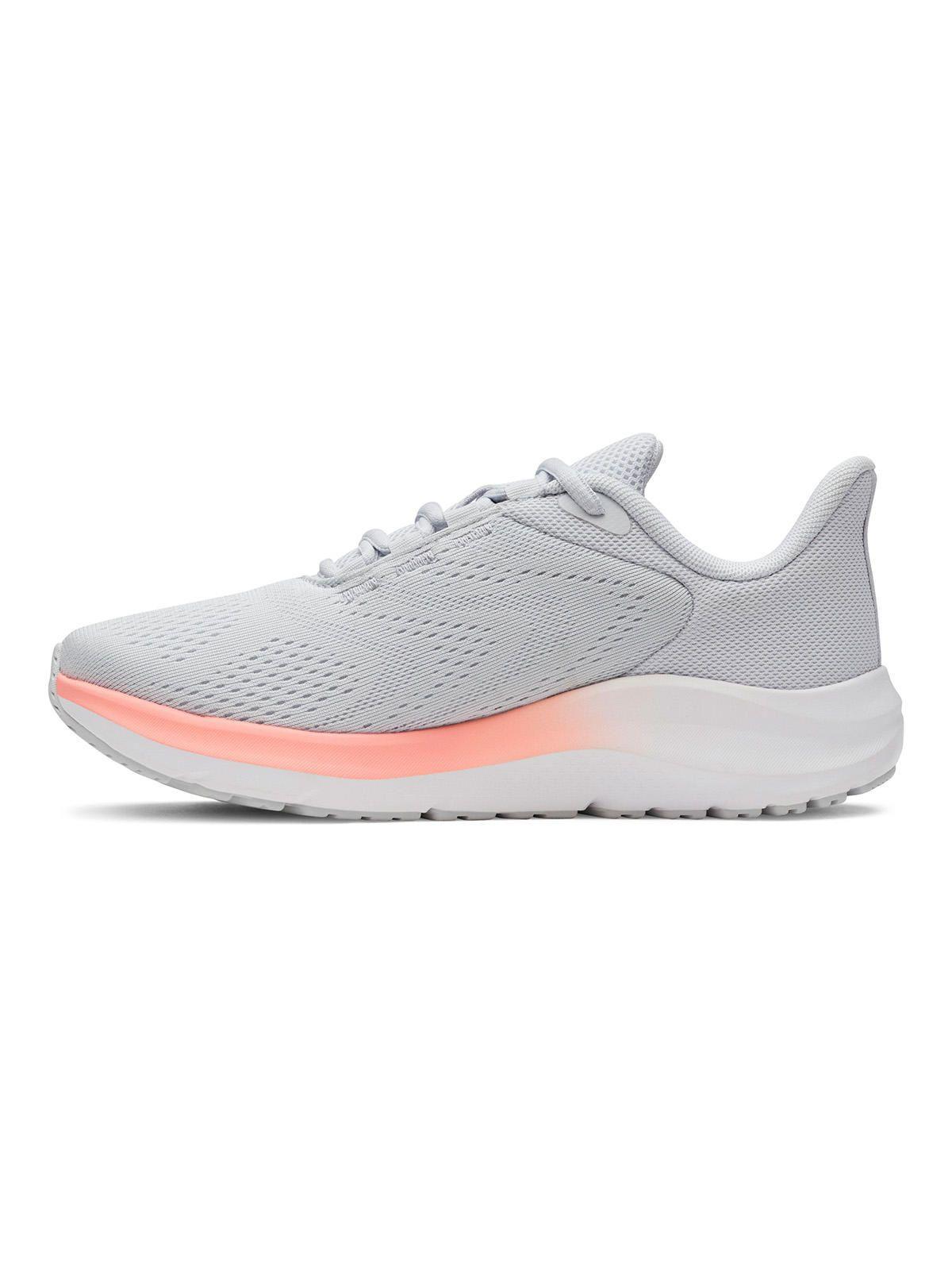UA Charged Pursuit 4 Big Logo gris para mujer-1