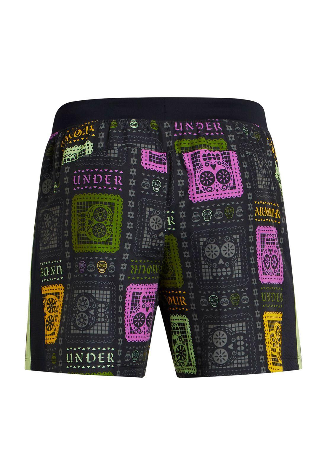 Shorts Día de los Muertos de hombre Negro-1