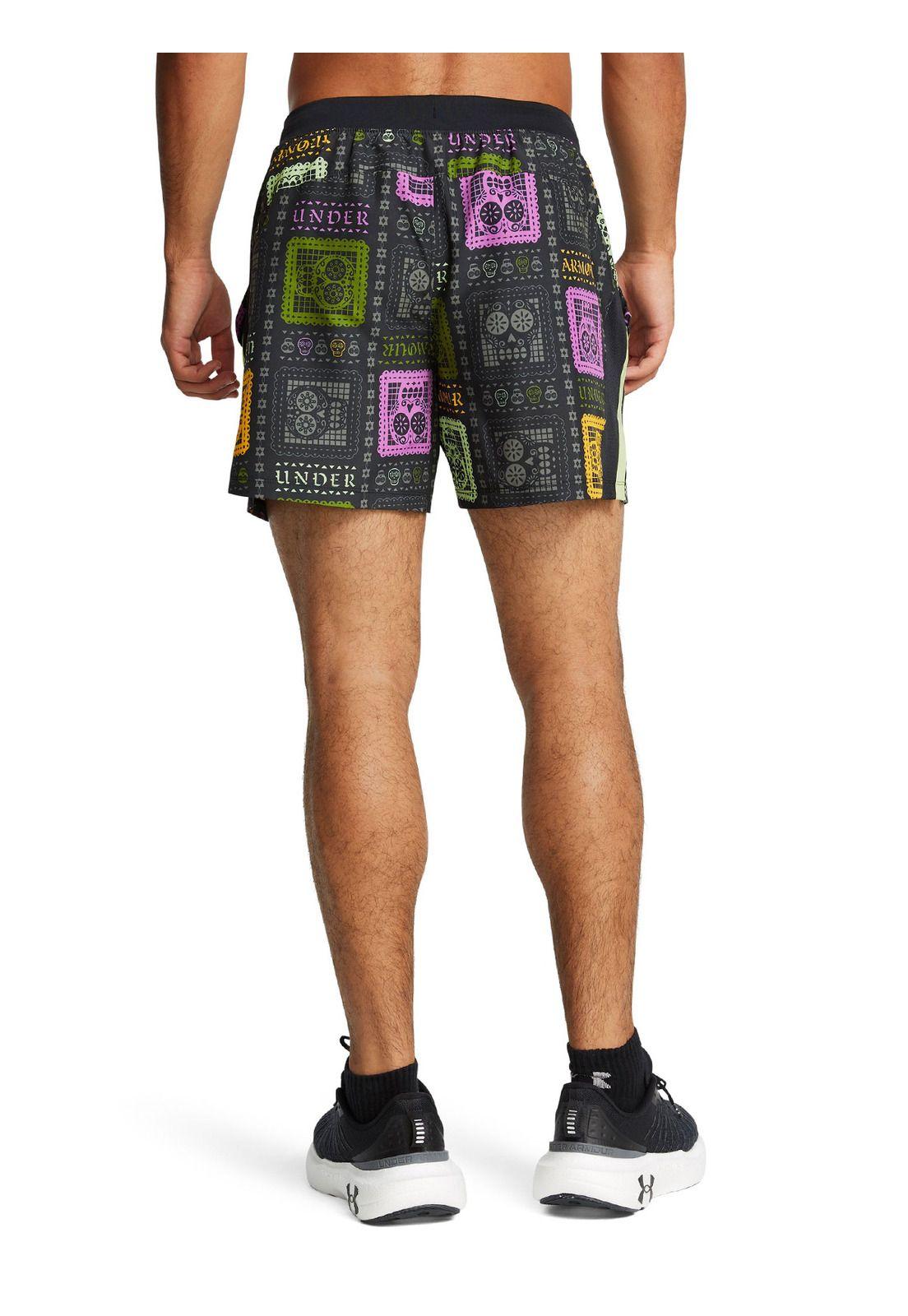 Shorts Día de los Muertos de hombre Negro-4