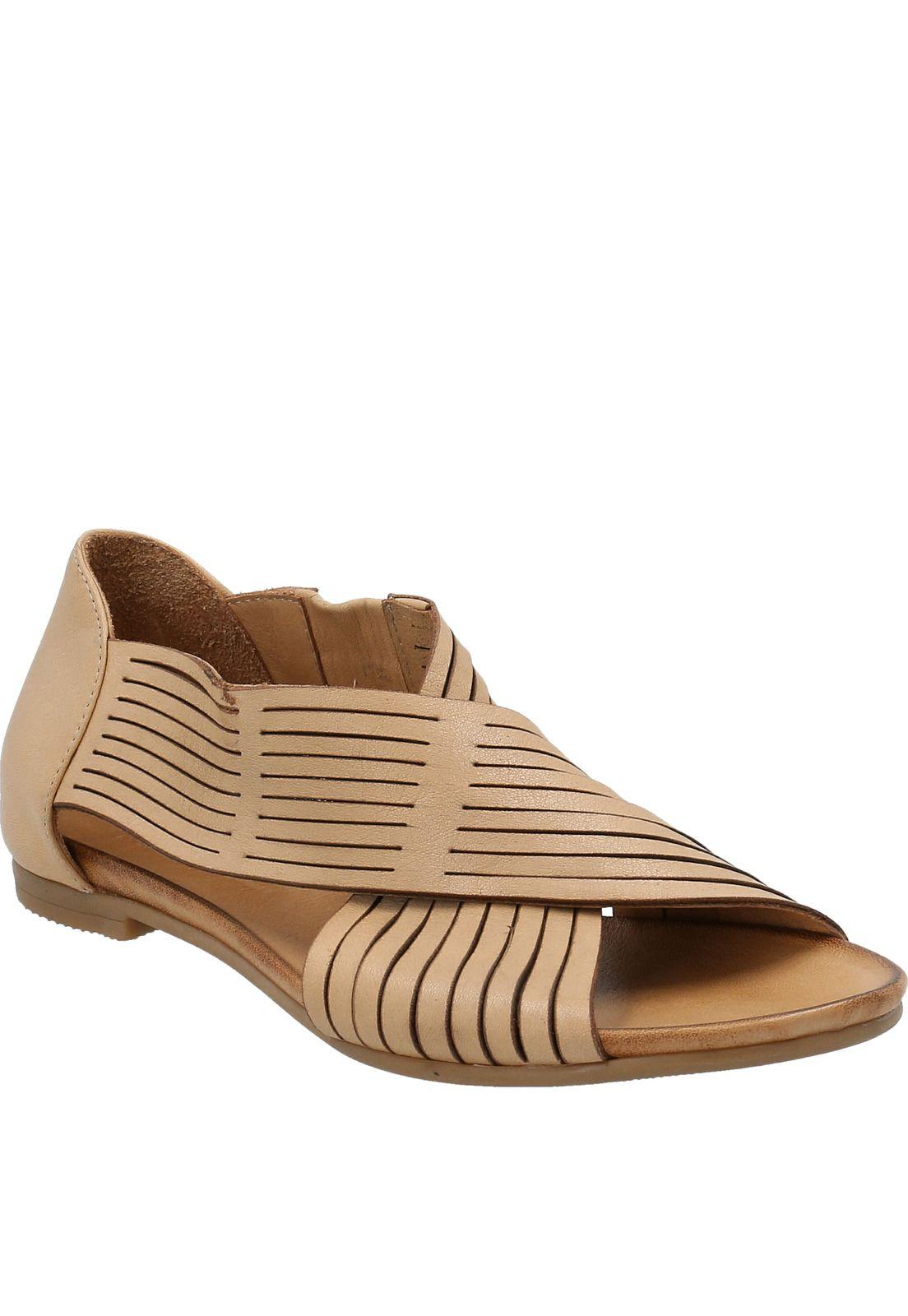 Sandalia Cuero Mujer Amber Café-0