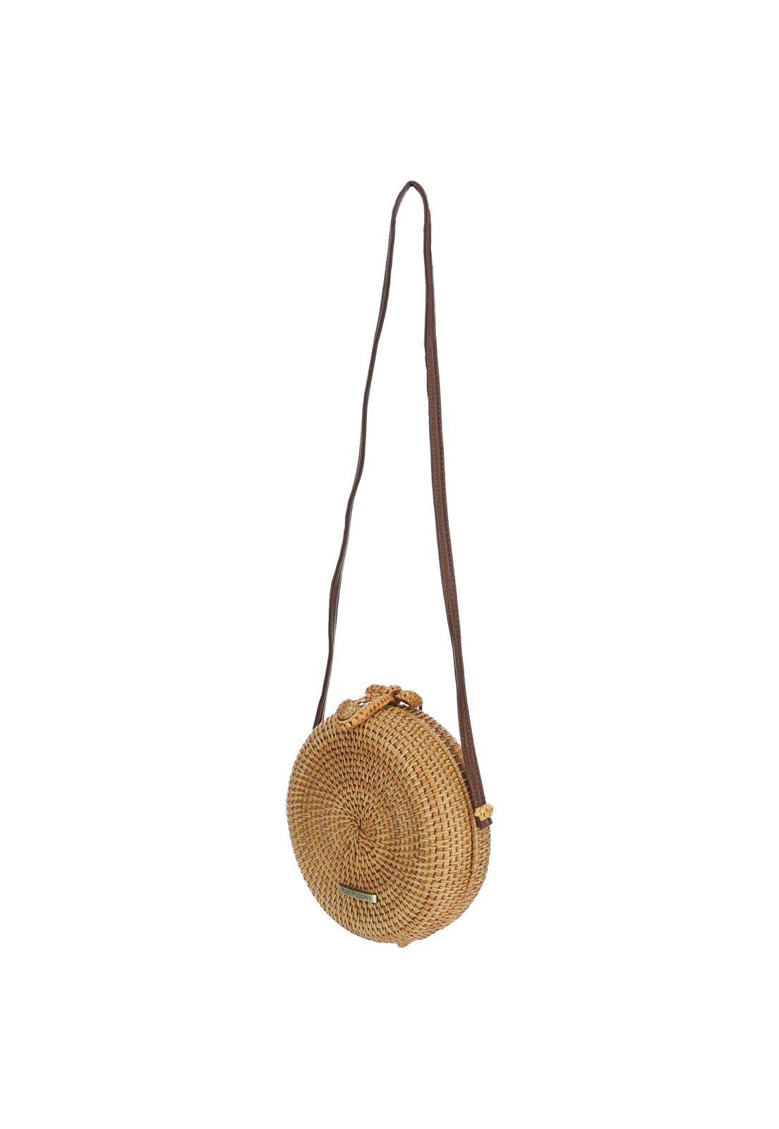 Cartera Rafia Moss Cross-1