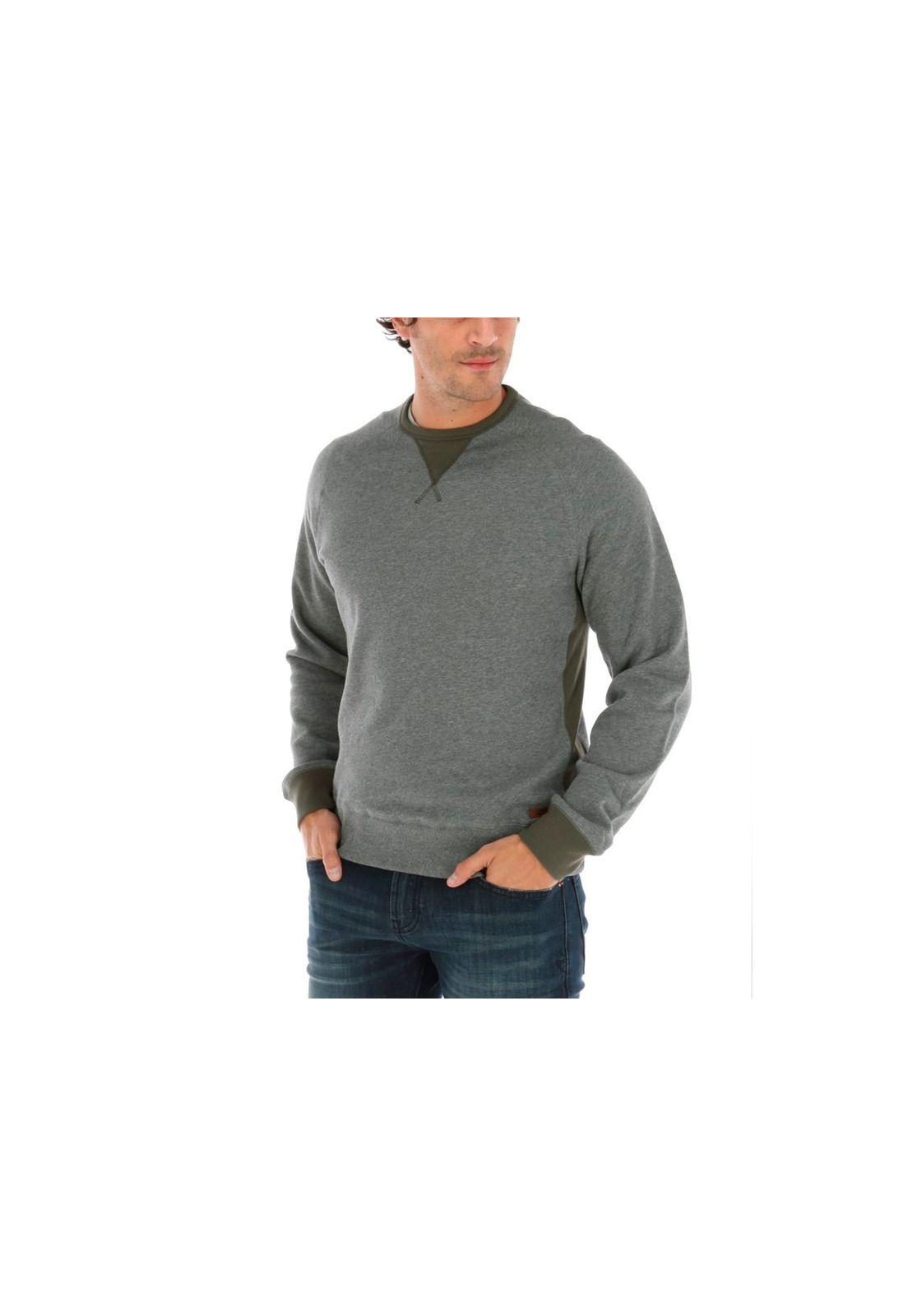 Polerón Scott Colorblocked Crew Sweatshirt Gris-1