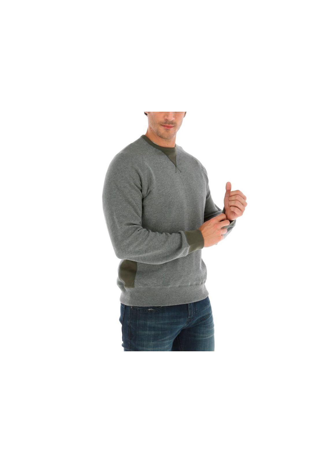 Polerón Scott Colorblocked Crew Sweatshirt Gris-3